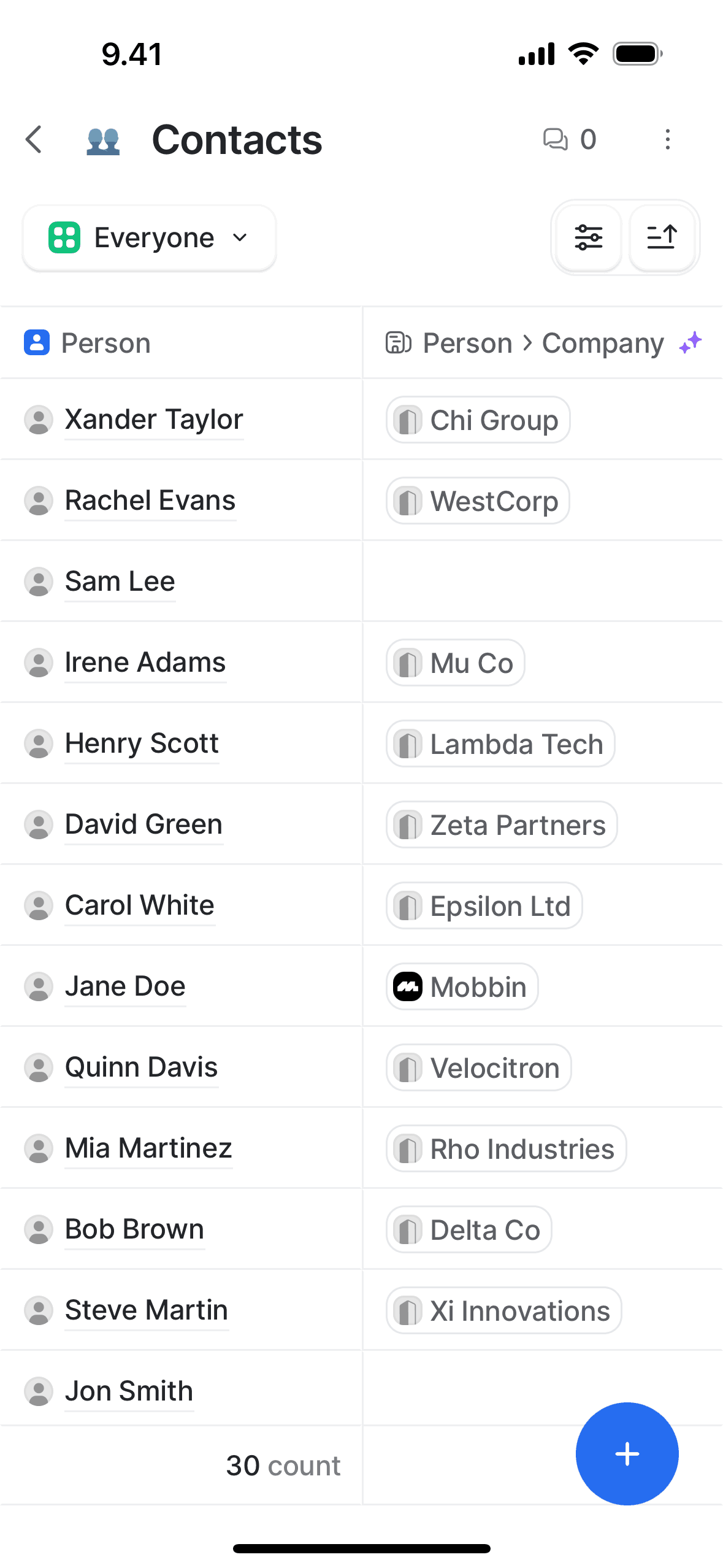 Attio iOS Productivity interface screenshot 9