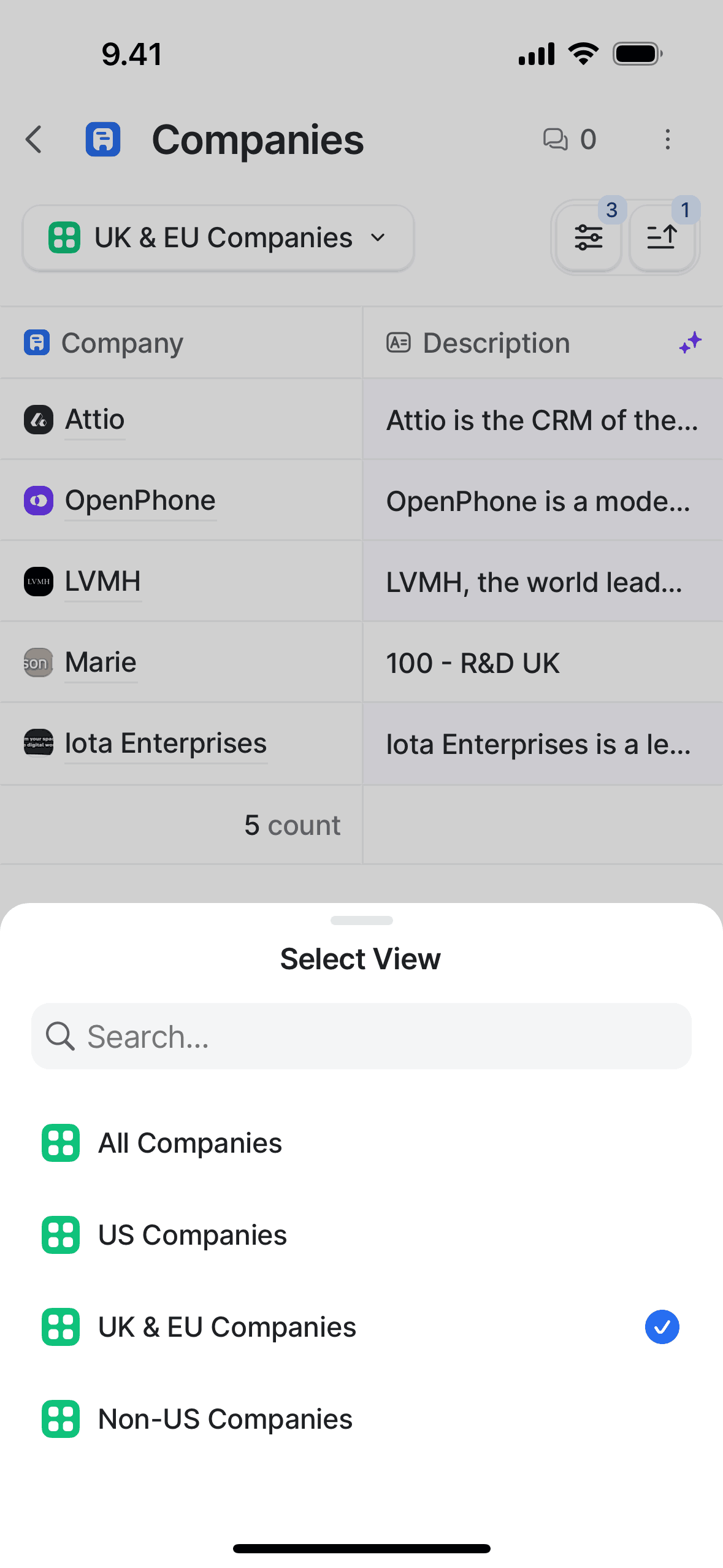 Attio iOS Productivity interface screenshot 23
