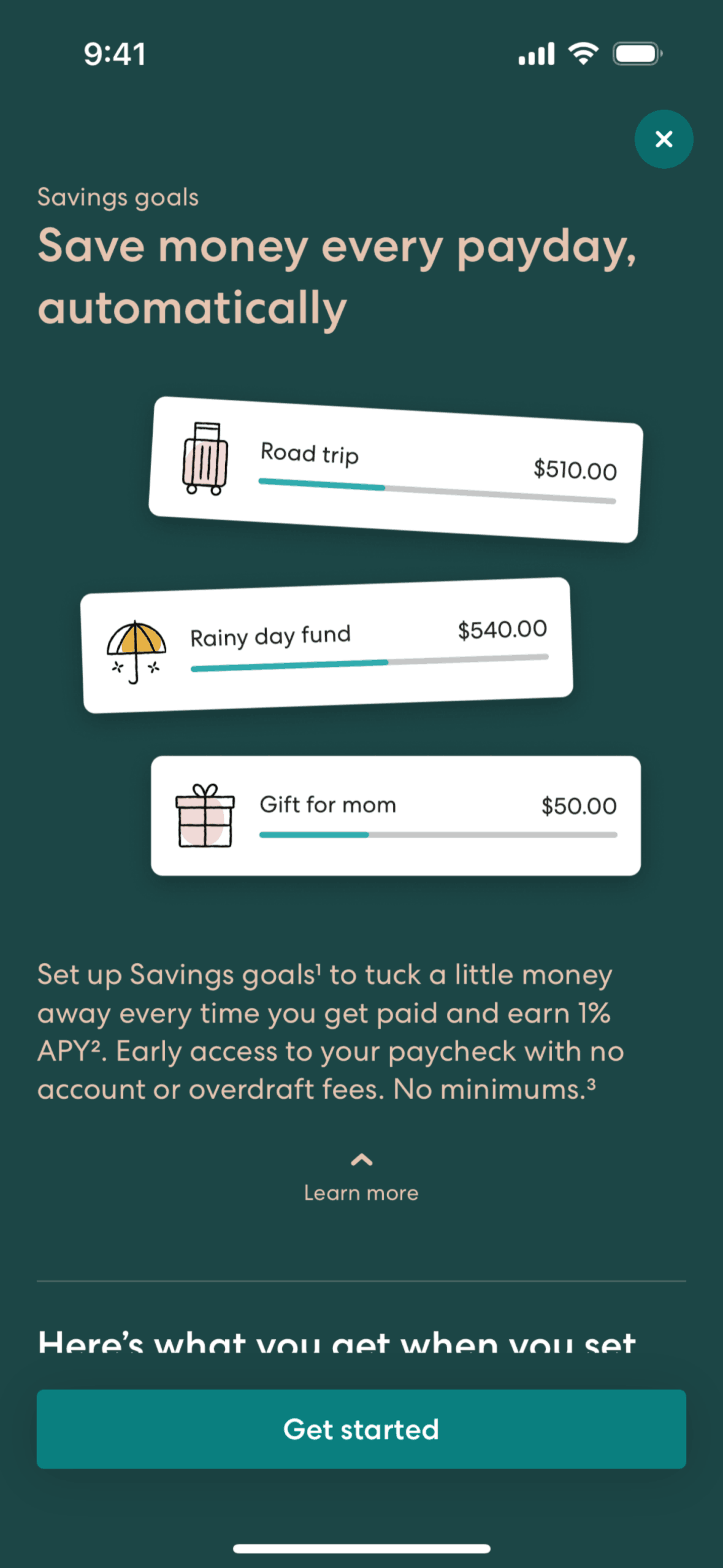Gusto Mobile iOS Finance interface screenshot 12