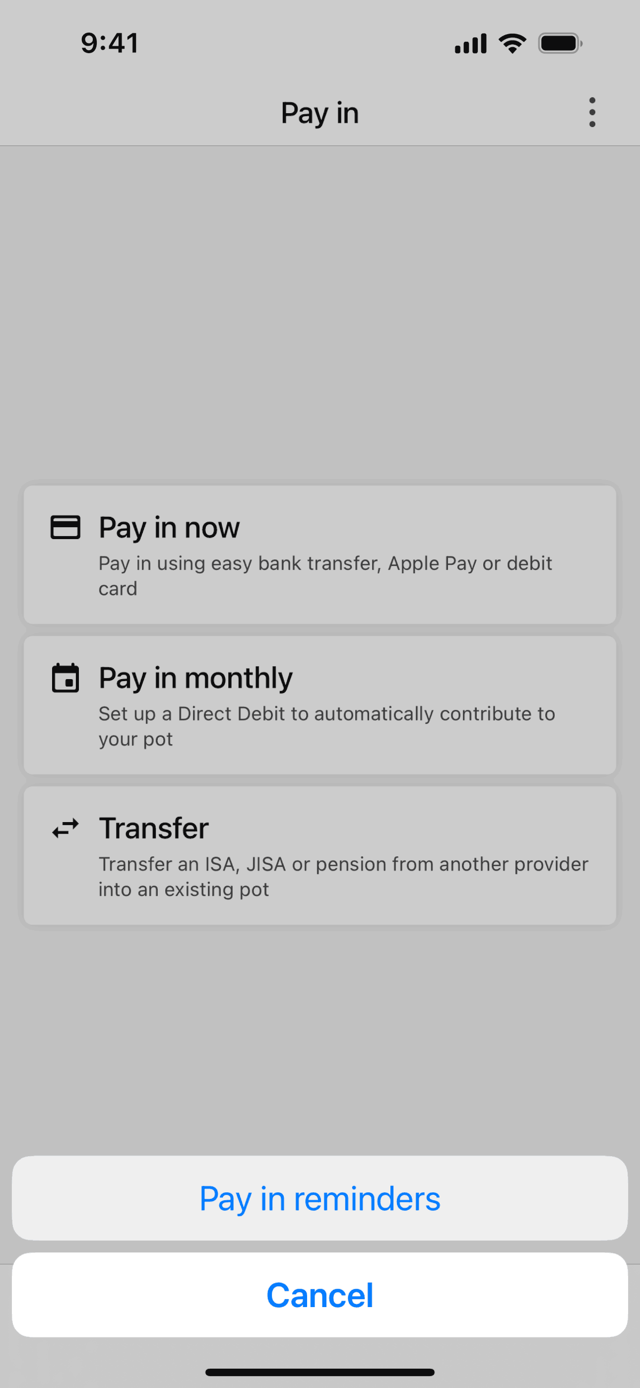 Nutmeg iOS Finance interface screenshot 6