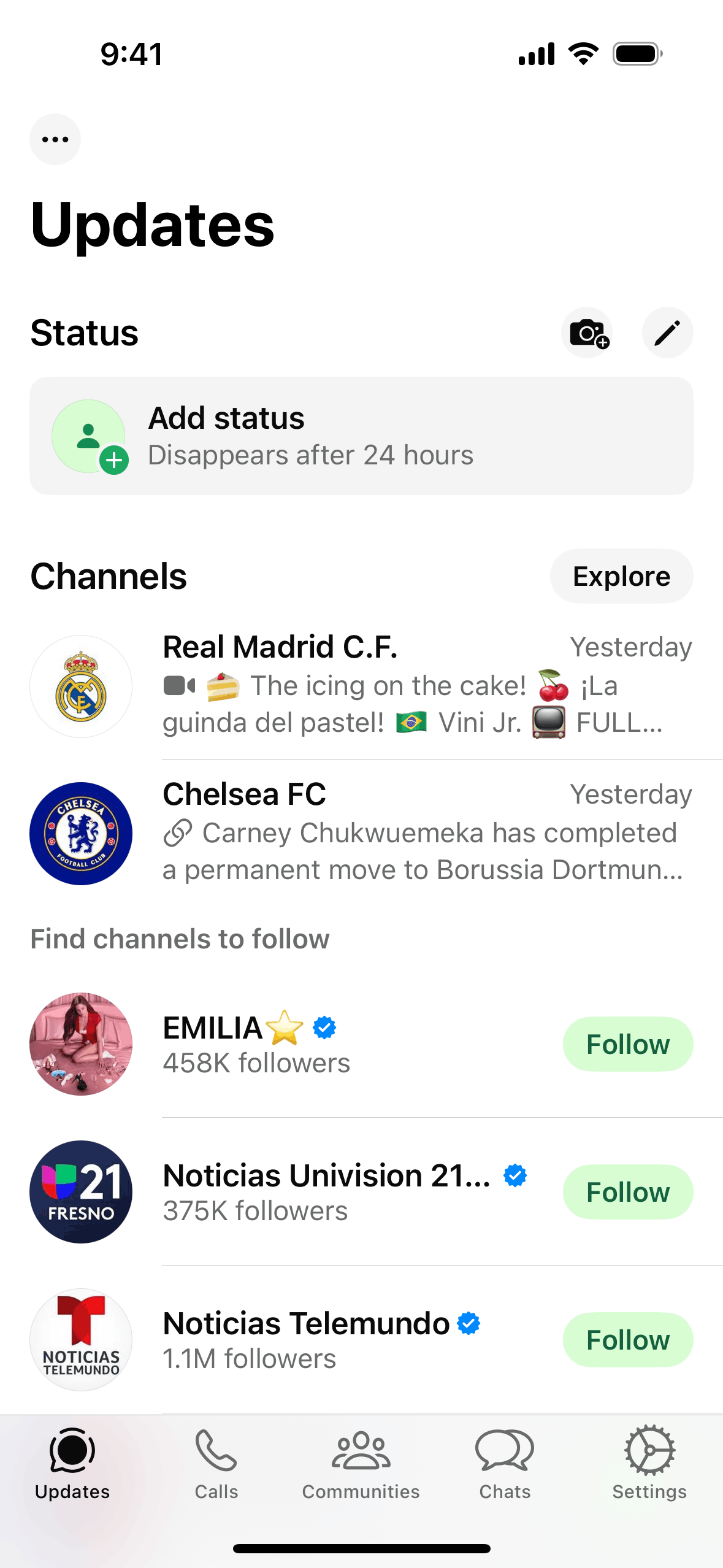WhatsApp iOS Social Networking interface screenshot 3
