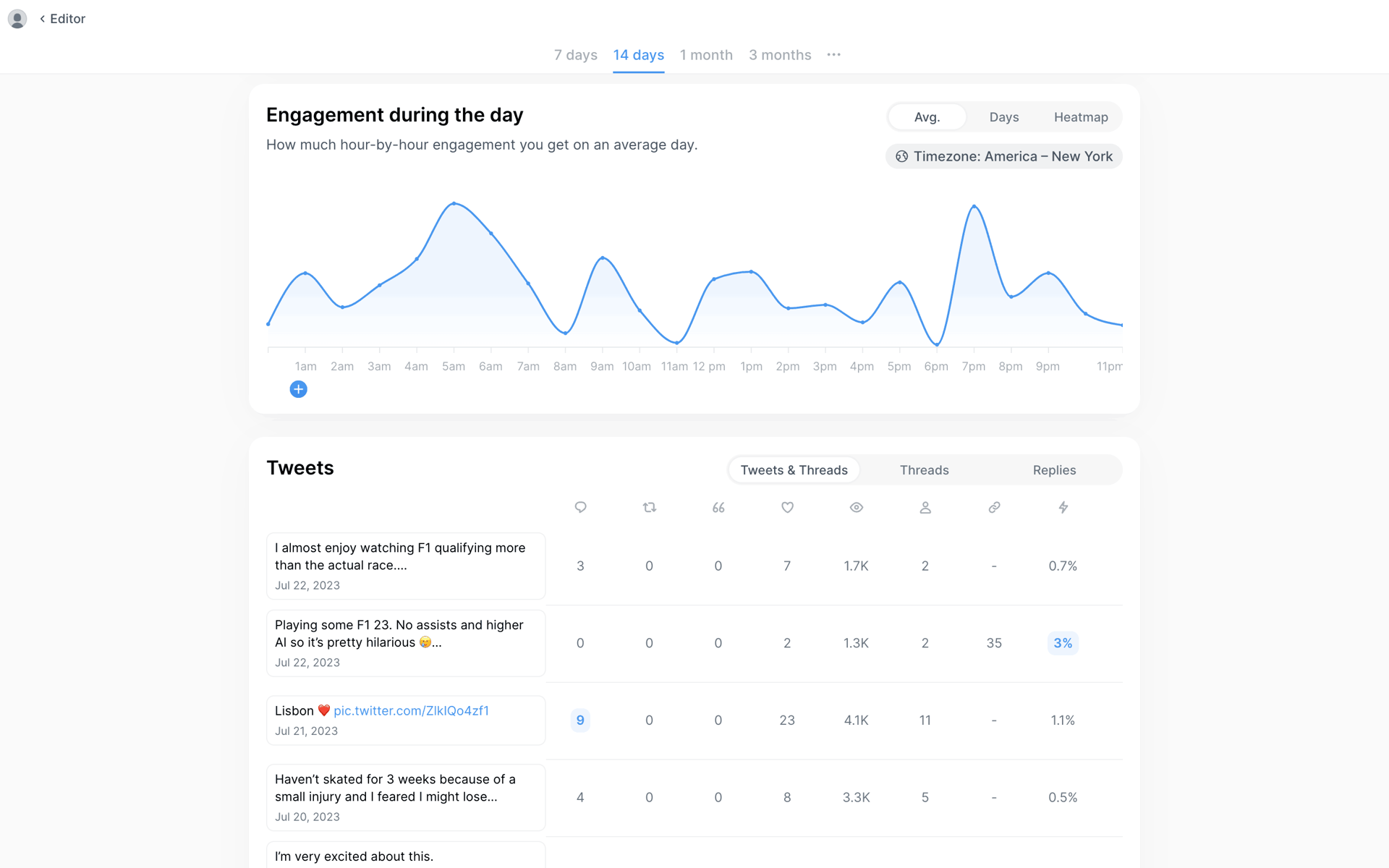 Typefully Web Productivity interface screenshot 2