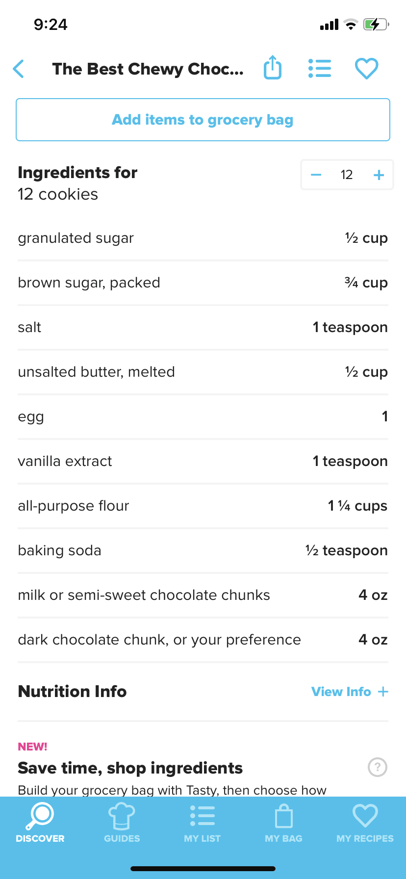 Tasty iOS Food & Drink interface screenshot 8