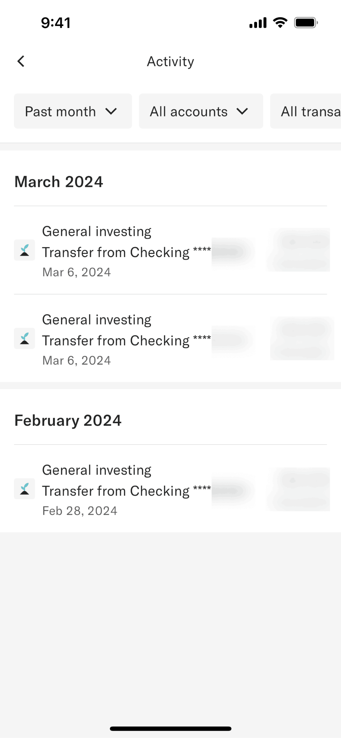 Betterment iOS Finance interface screenshot 16