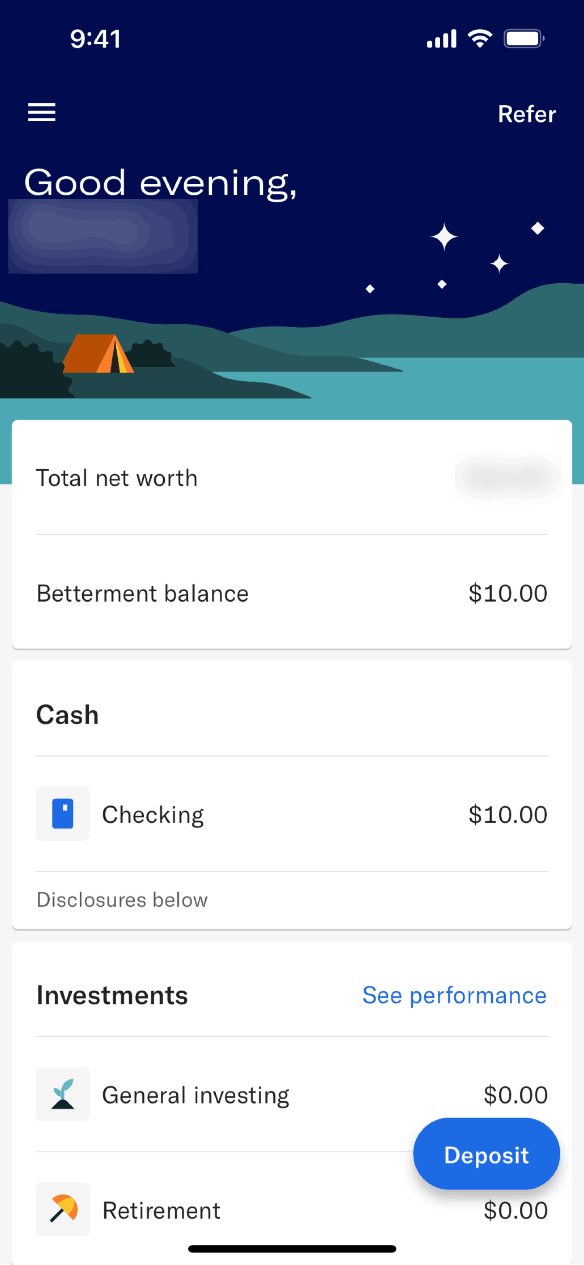 Betterment iOS Finance interface screenshot 23