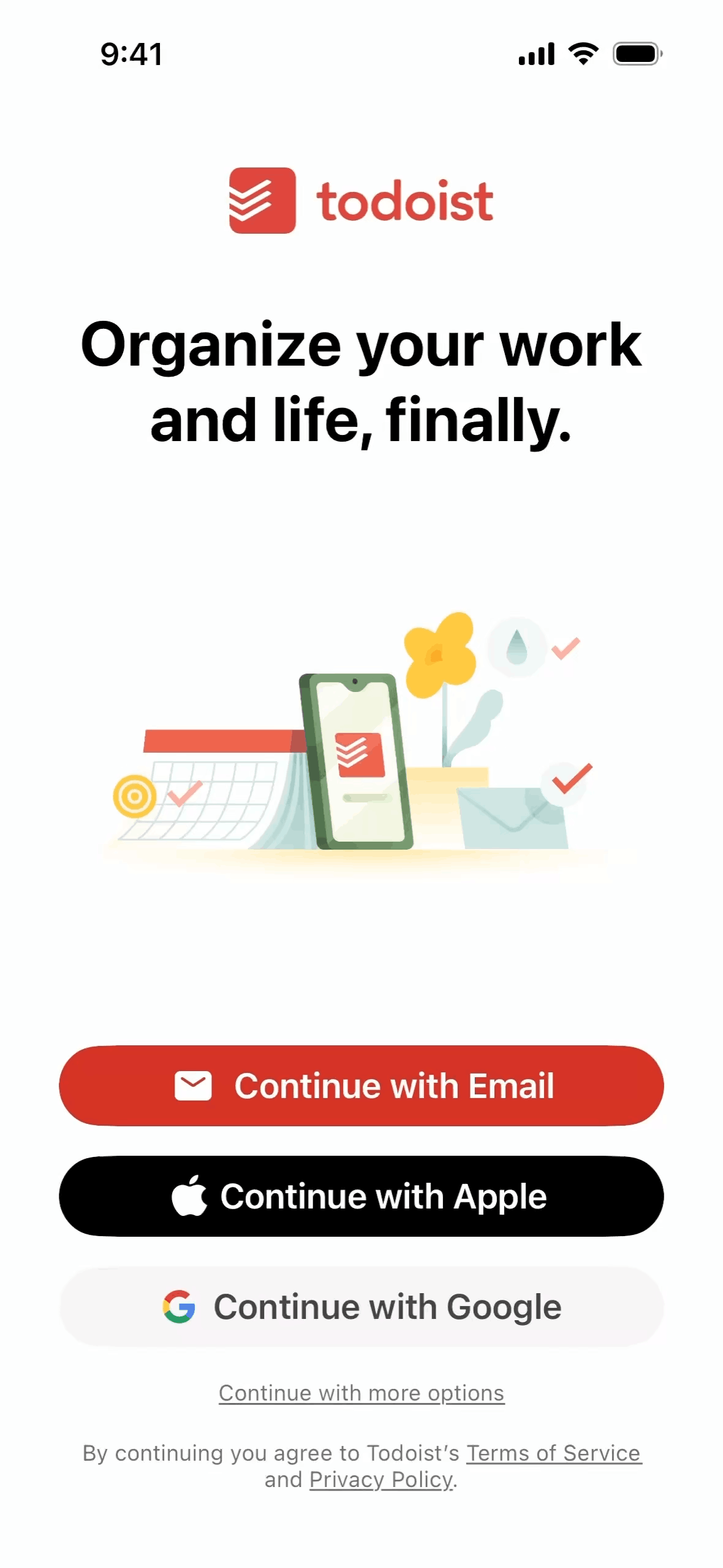 Todoist iOS Collaboration interface screenshot 1
