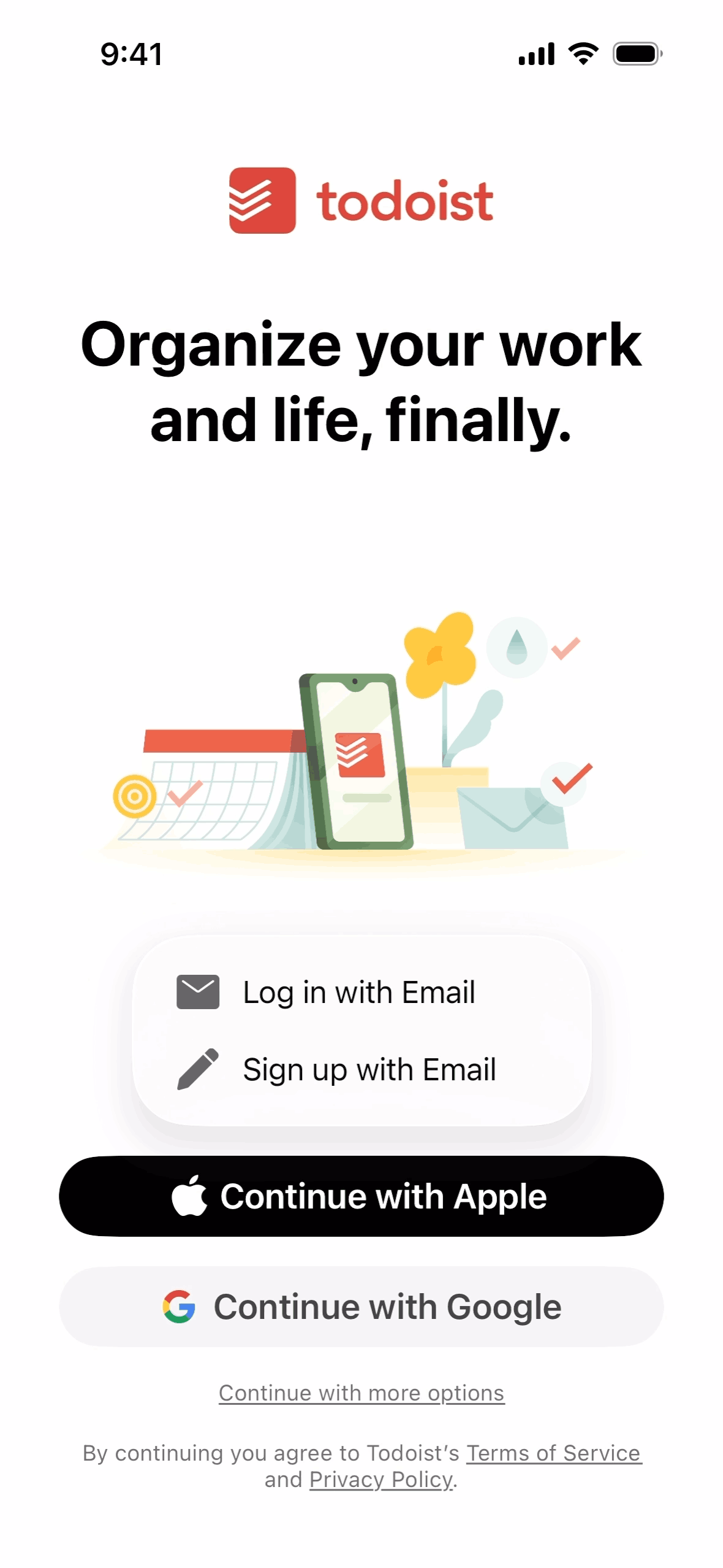 Todoist iOS Collaboration interface screenshot 4
