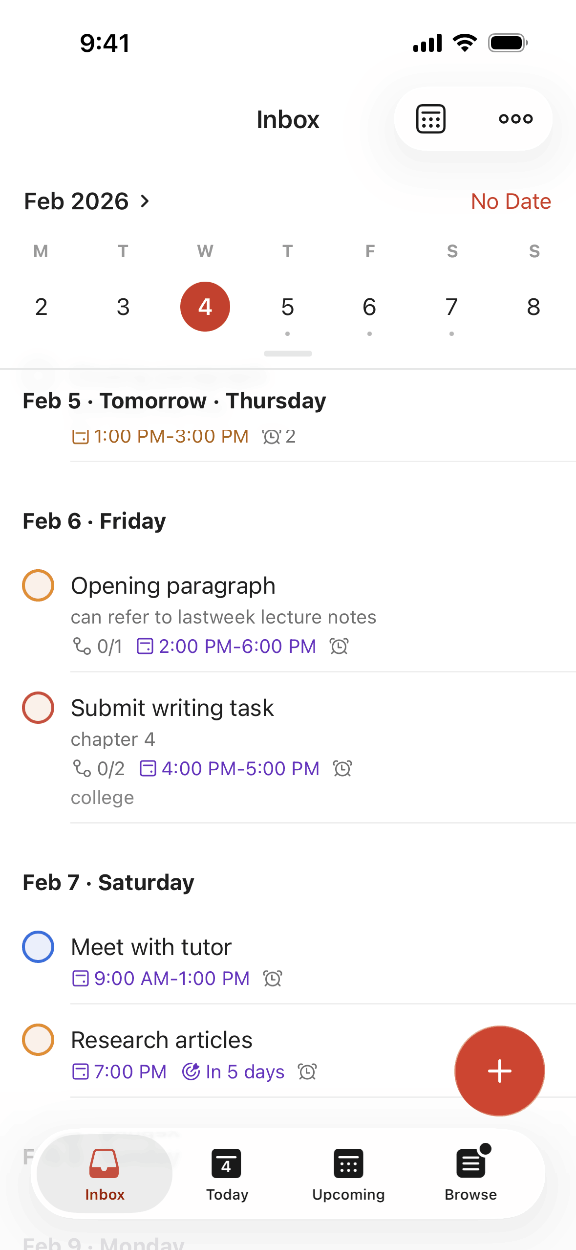 Todoist iOS Collaboration interface screenshot 3