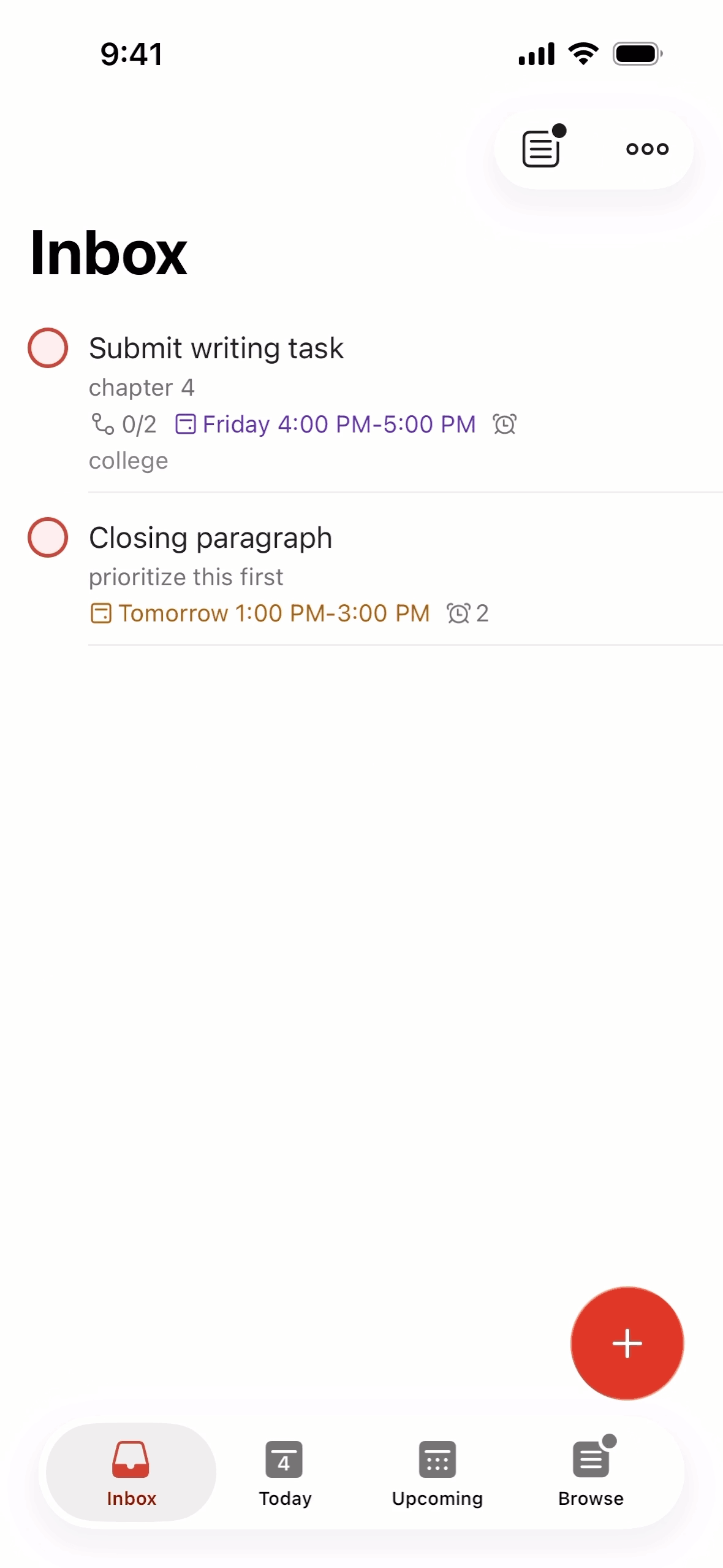 Collaboration app screen 4