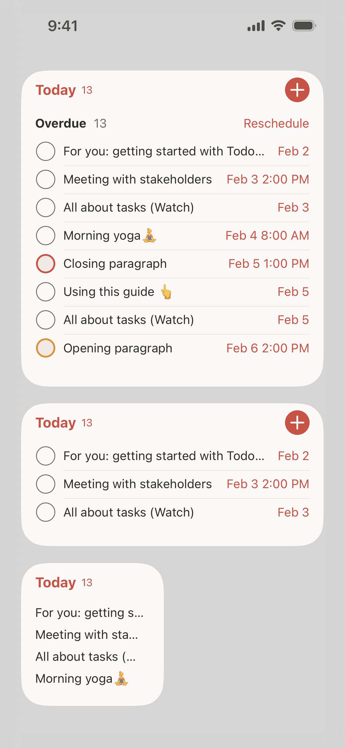 Todoist iOS Collaboration interface screenshot 2