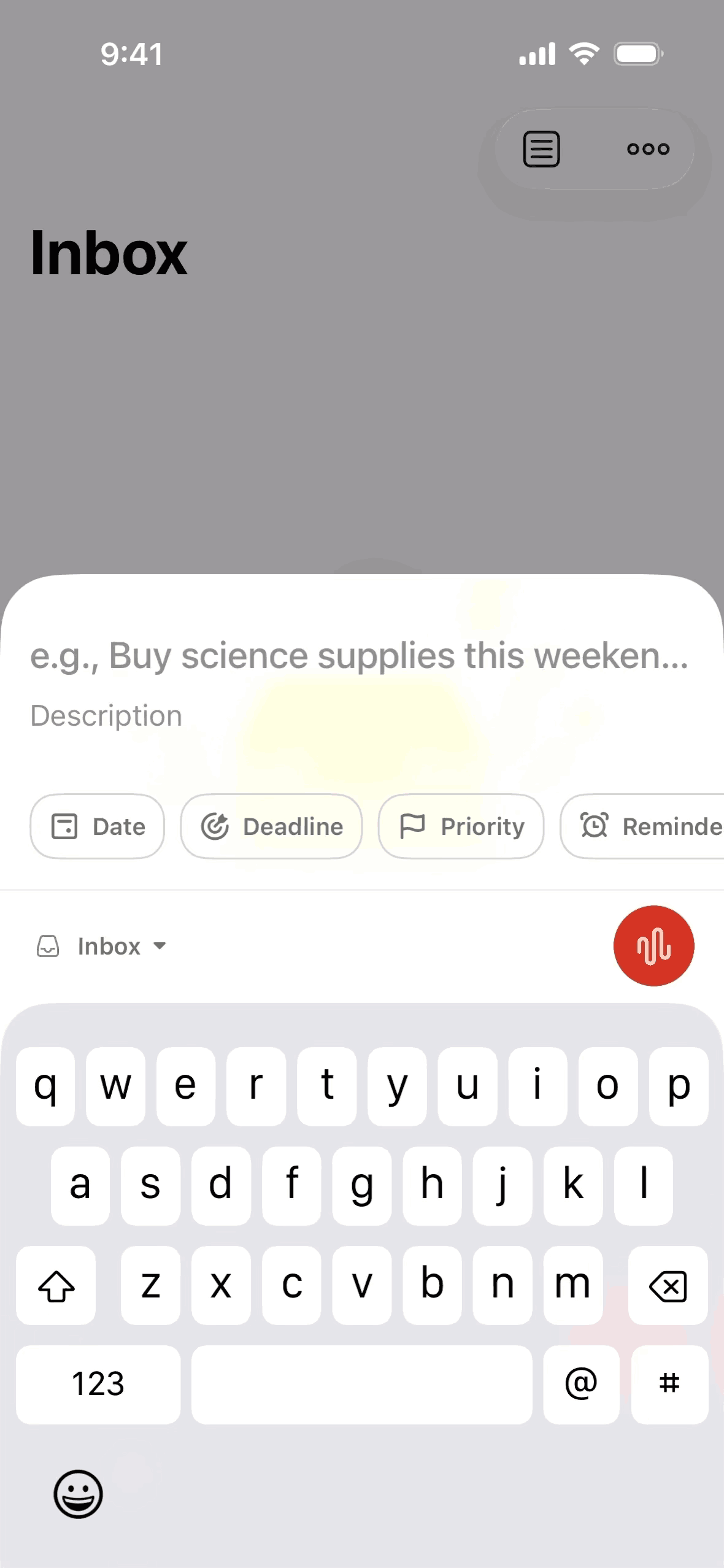Todoist iOS Collaboration interface screenshot 3