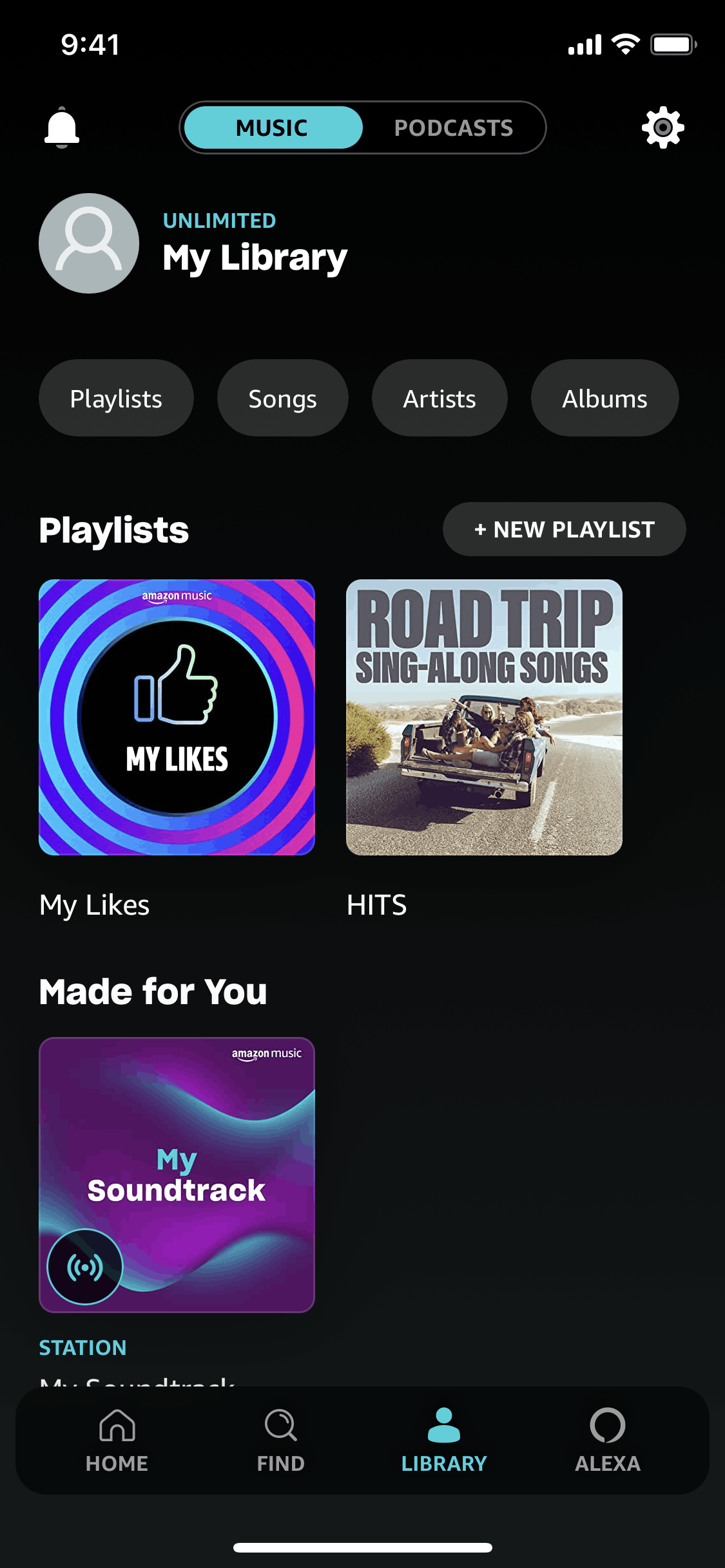 Amazon Music iOS Music & Audio interface screenshot 3
