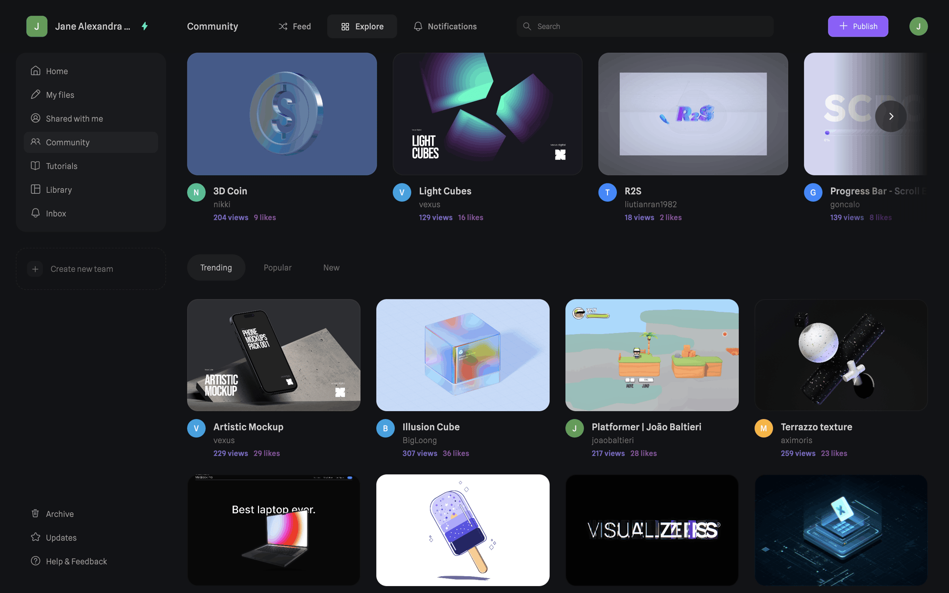 Spline Web Graphics & Design interface screenshot 2
