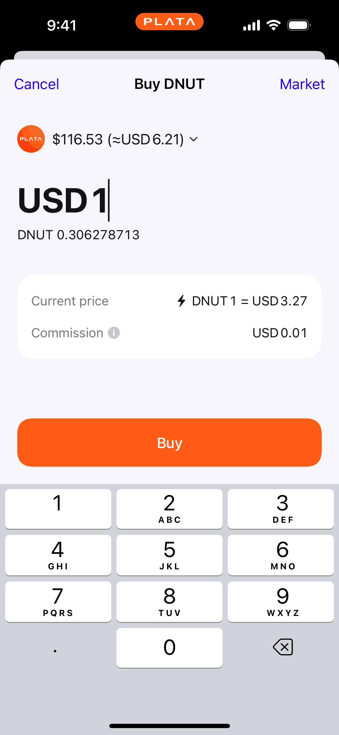 Plata Card iOS Finance interface screenshot 13