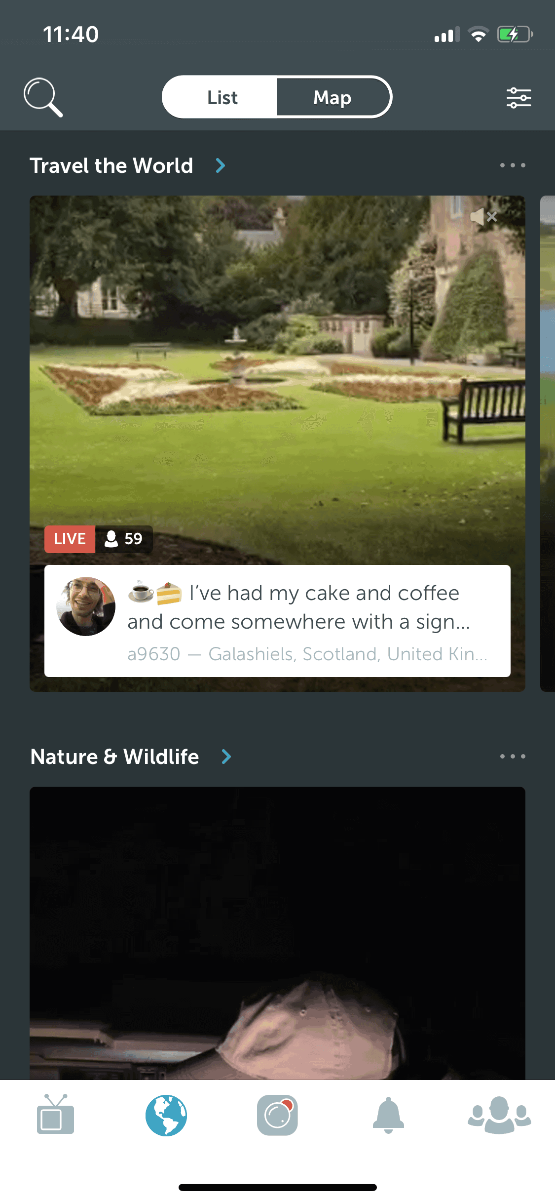 Periscope iOS Social Networking interface screenshot 12