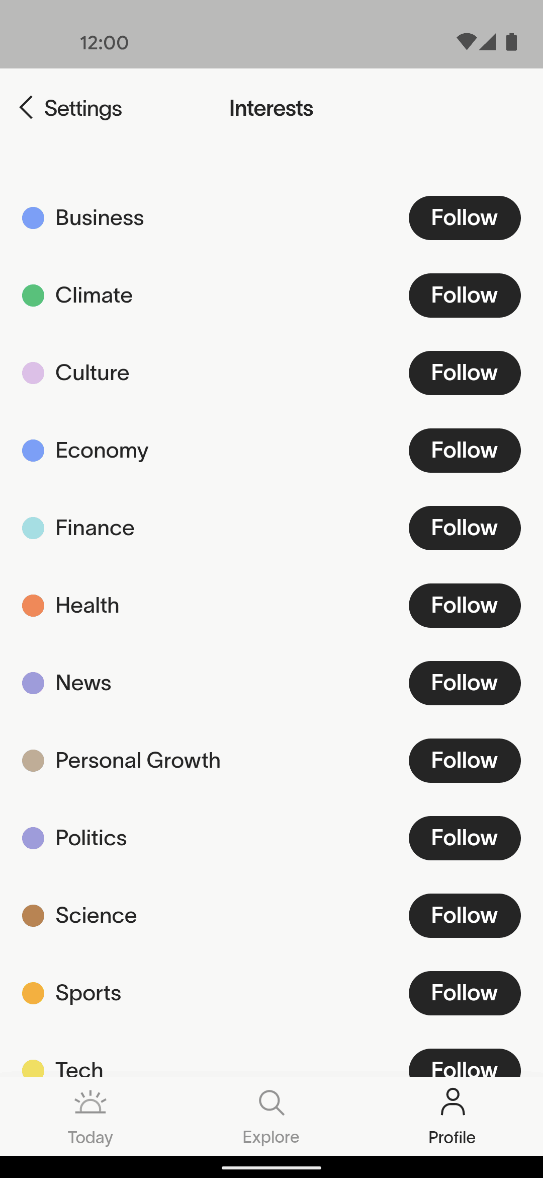 informed News Android News interface screenshot 5