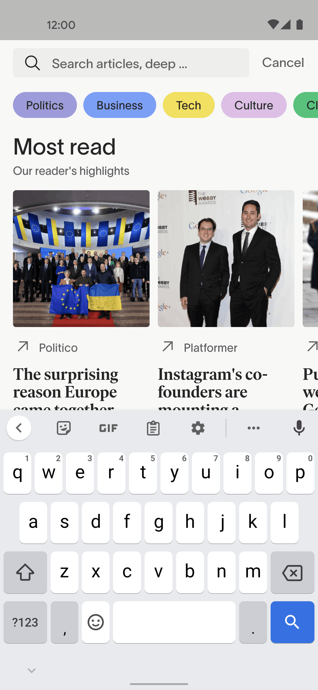informed News Android News interface screenshot 24