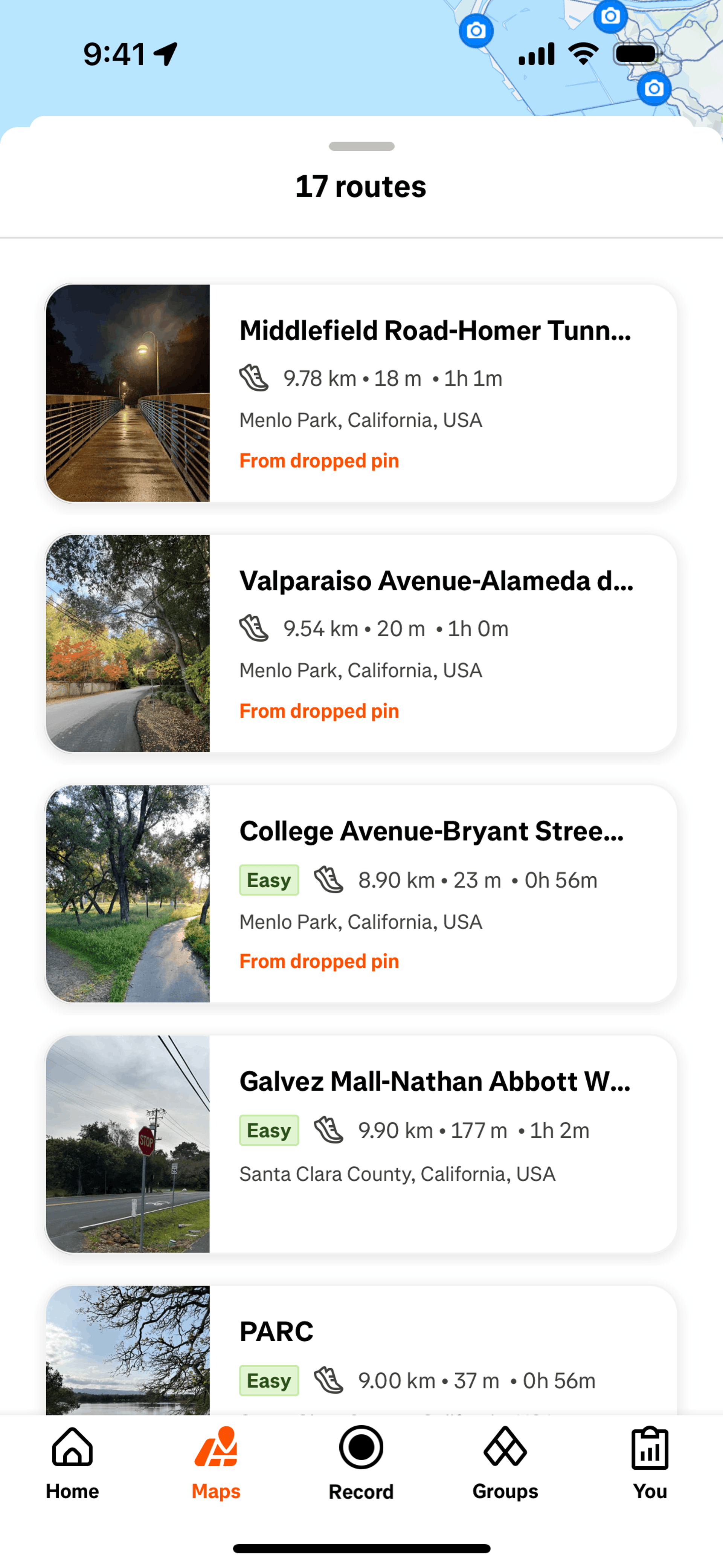 Strava iOS UI screenshot 18