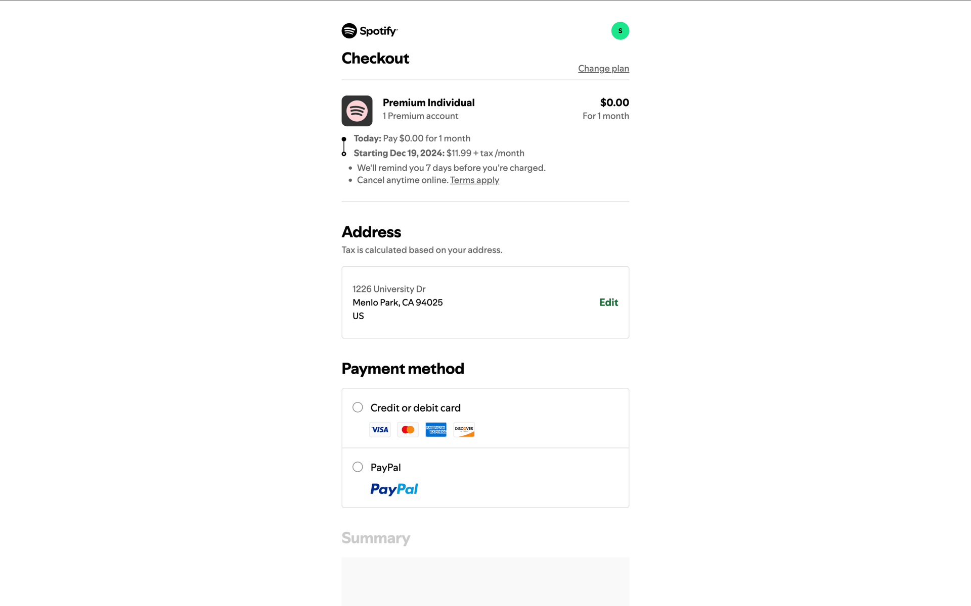 Spotify Web UI screenshot 21