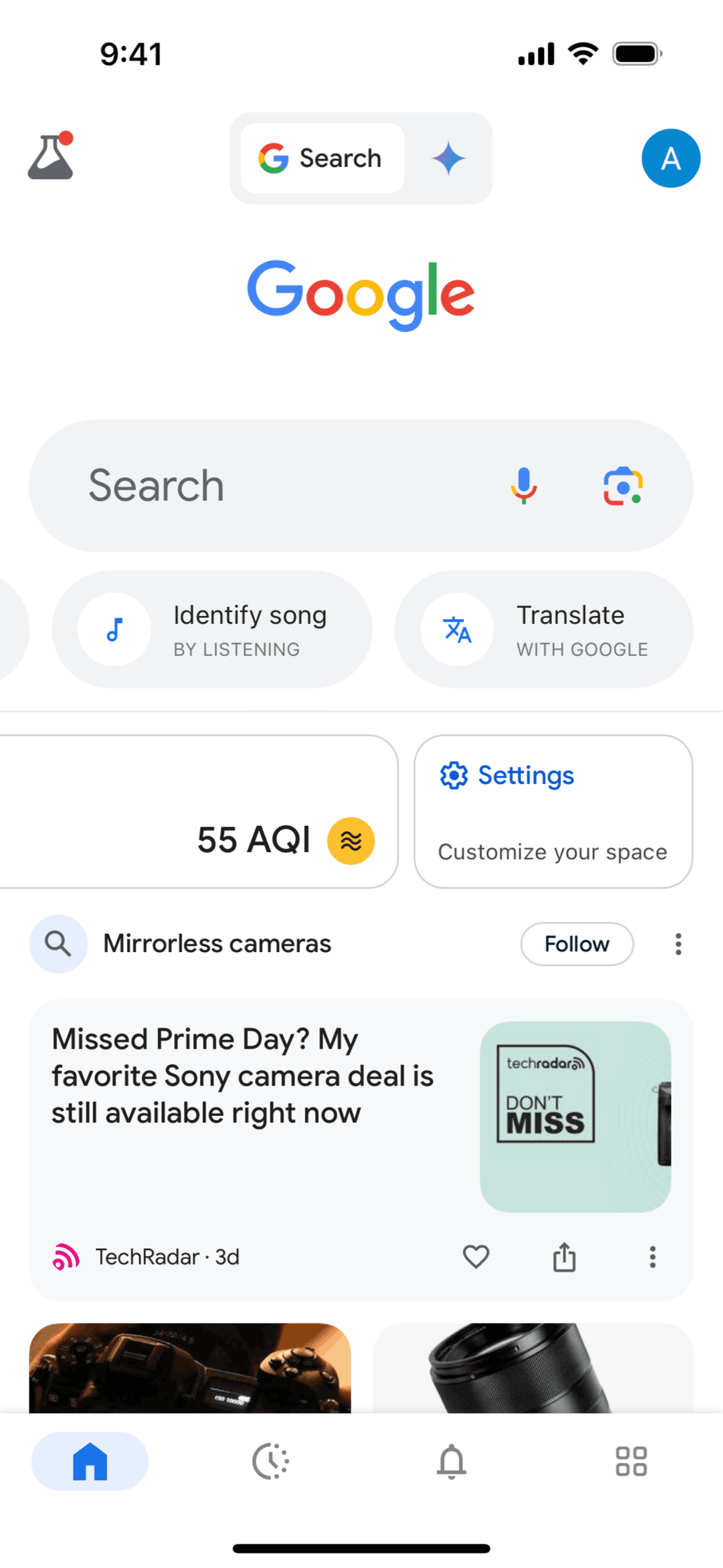 Google iOS UI screenshot 16
