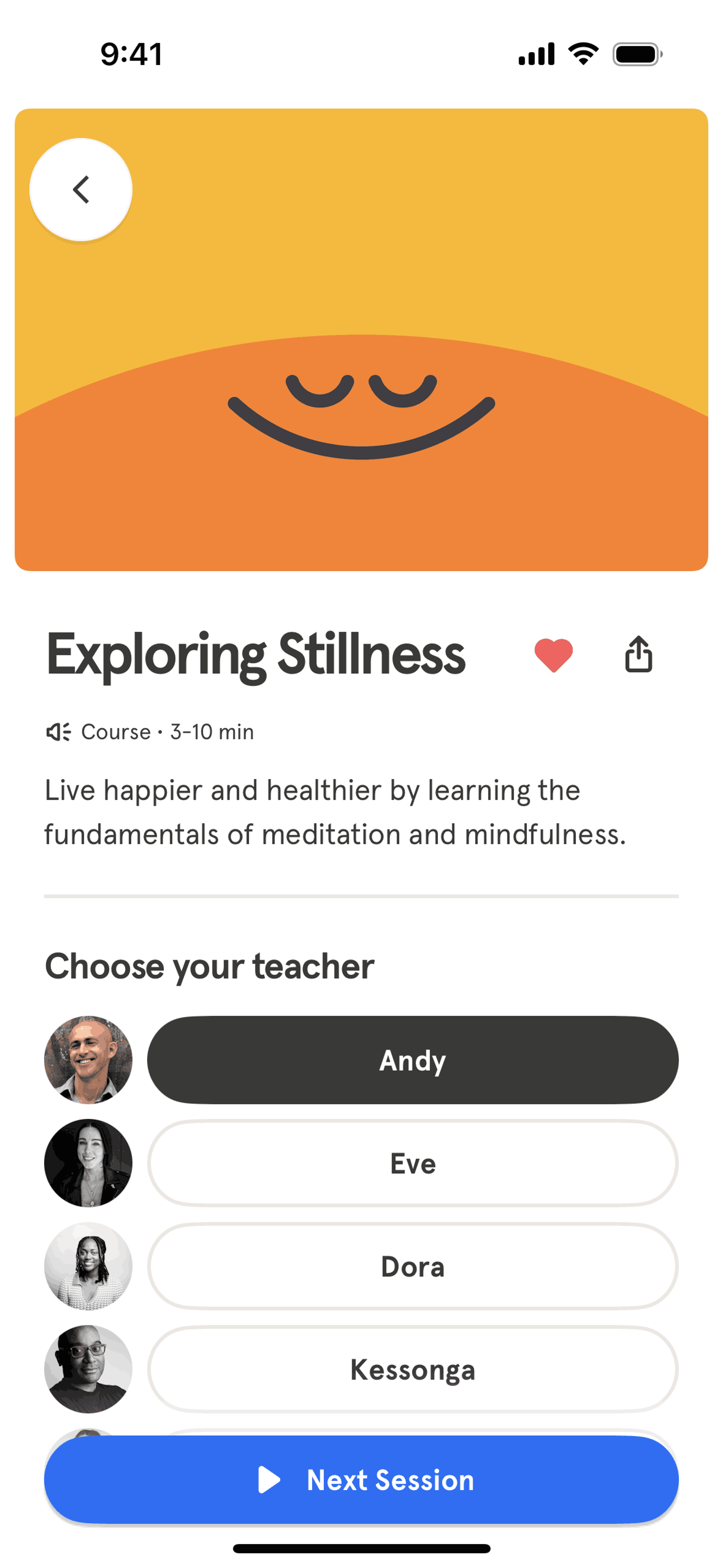 Headspace iOS UI screenshot 20