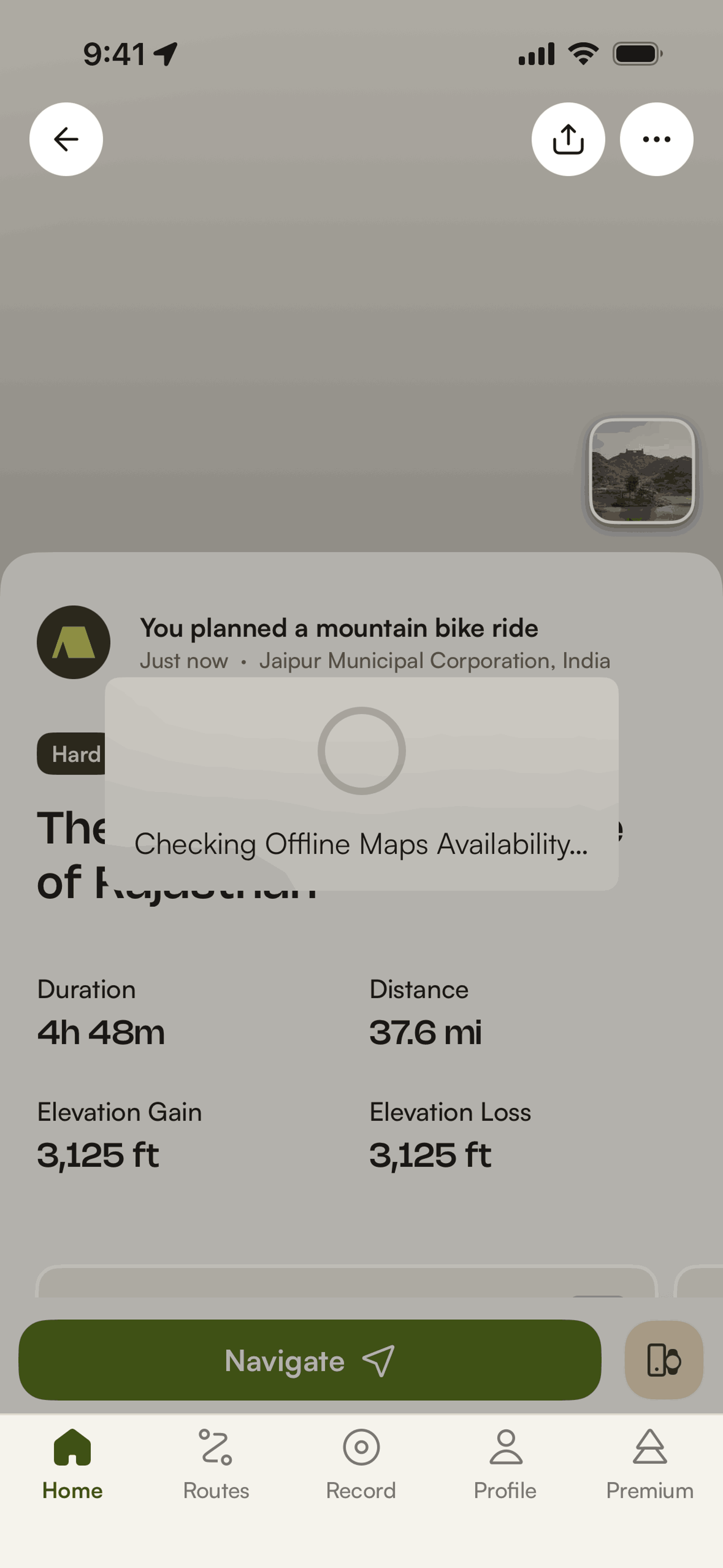 komoot iOS UI screenshot 10