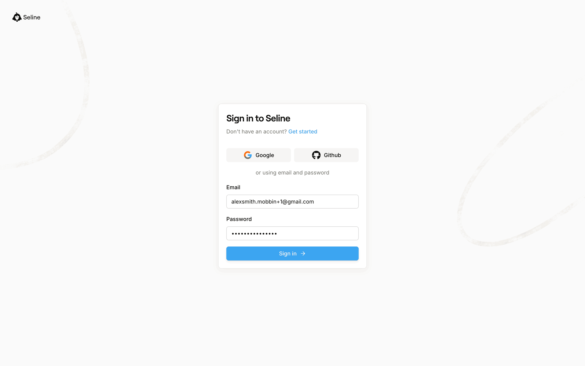 Seline Web UI screenshot 13