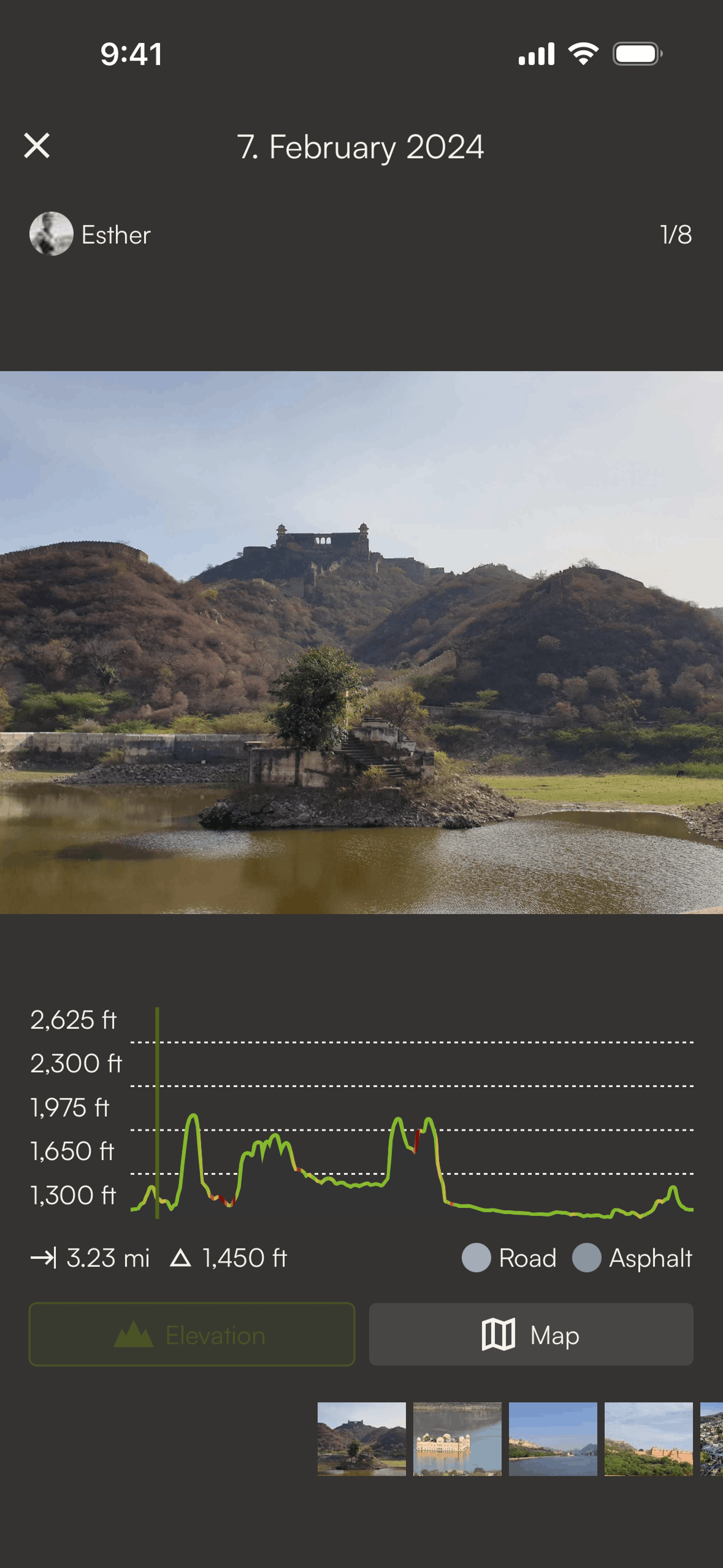 komoot iOS UI screenshot 6