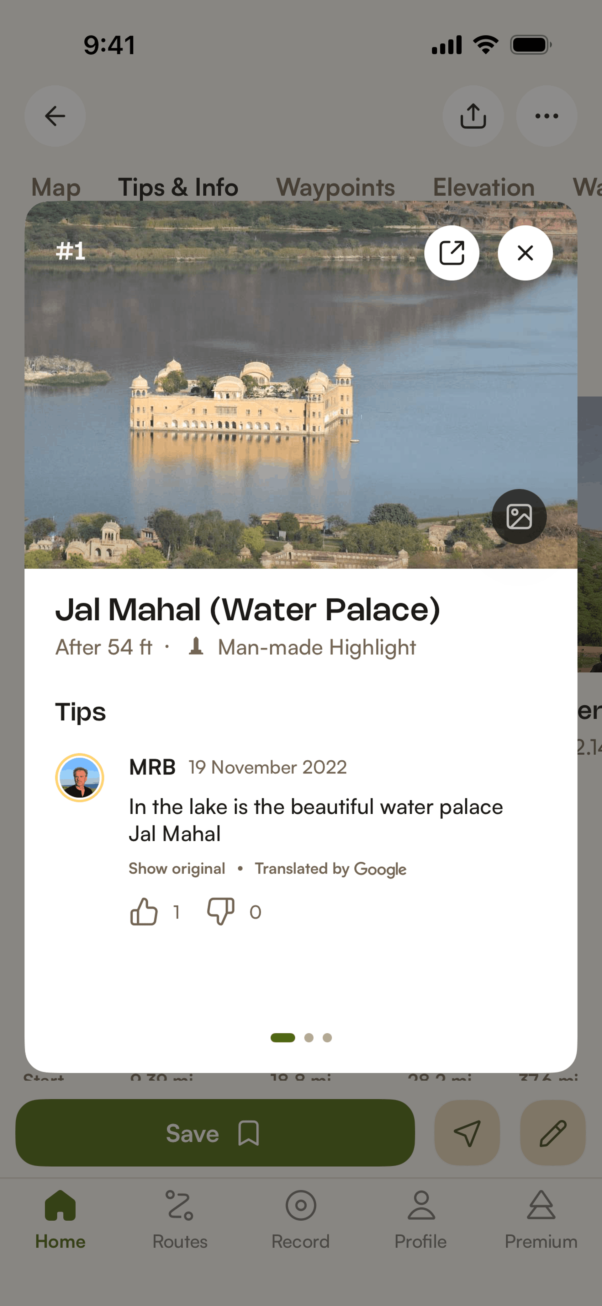 komoot iOS UI screenshot 12