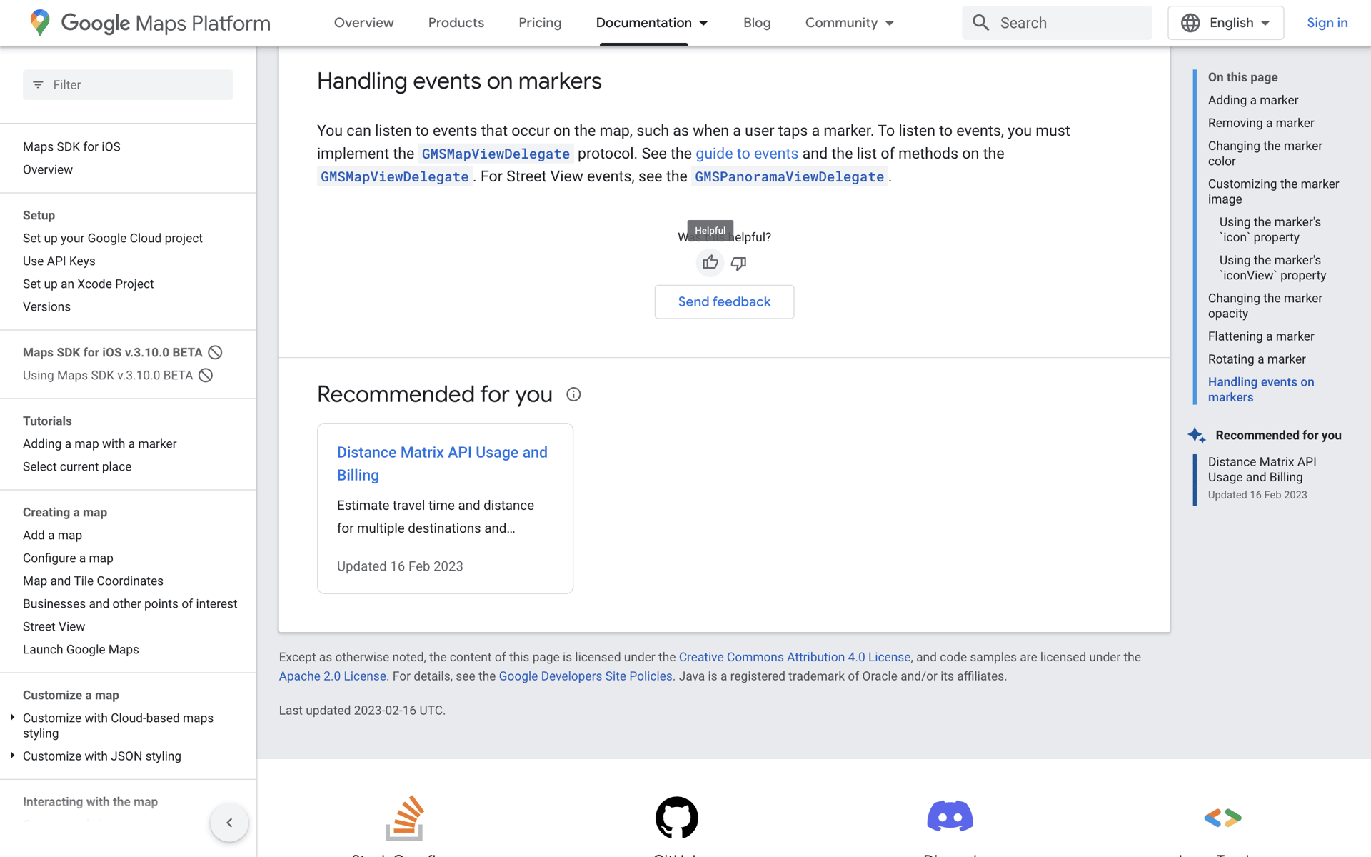 Google Maps Web UI screenshot 13