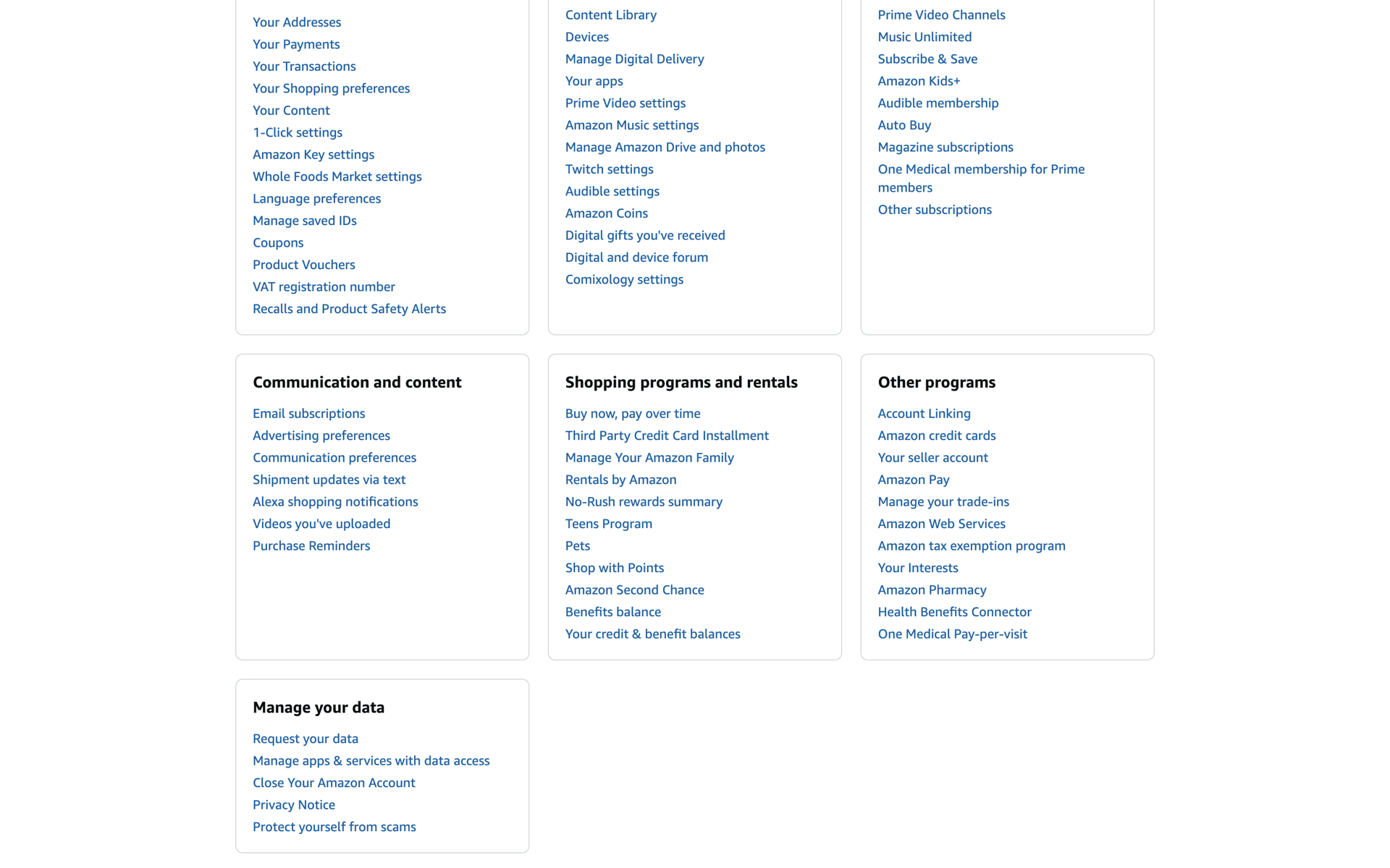 Amazon Web UI screenshot 8
