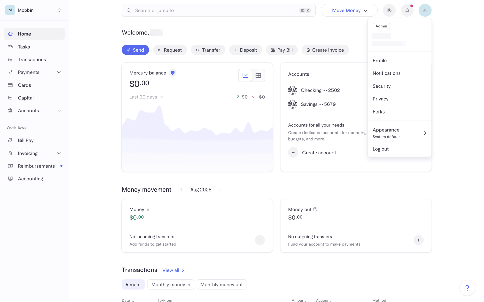 Mercury Web UI screenshot 18