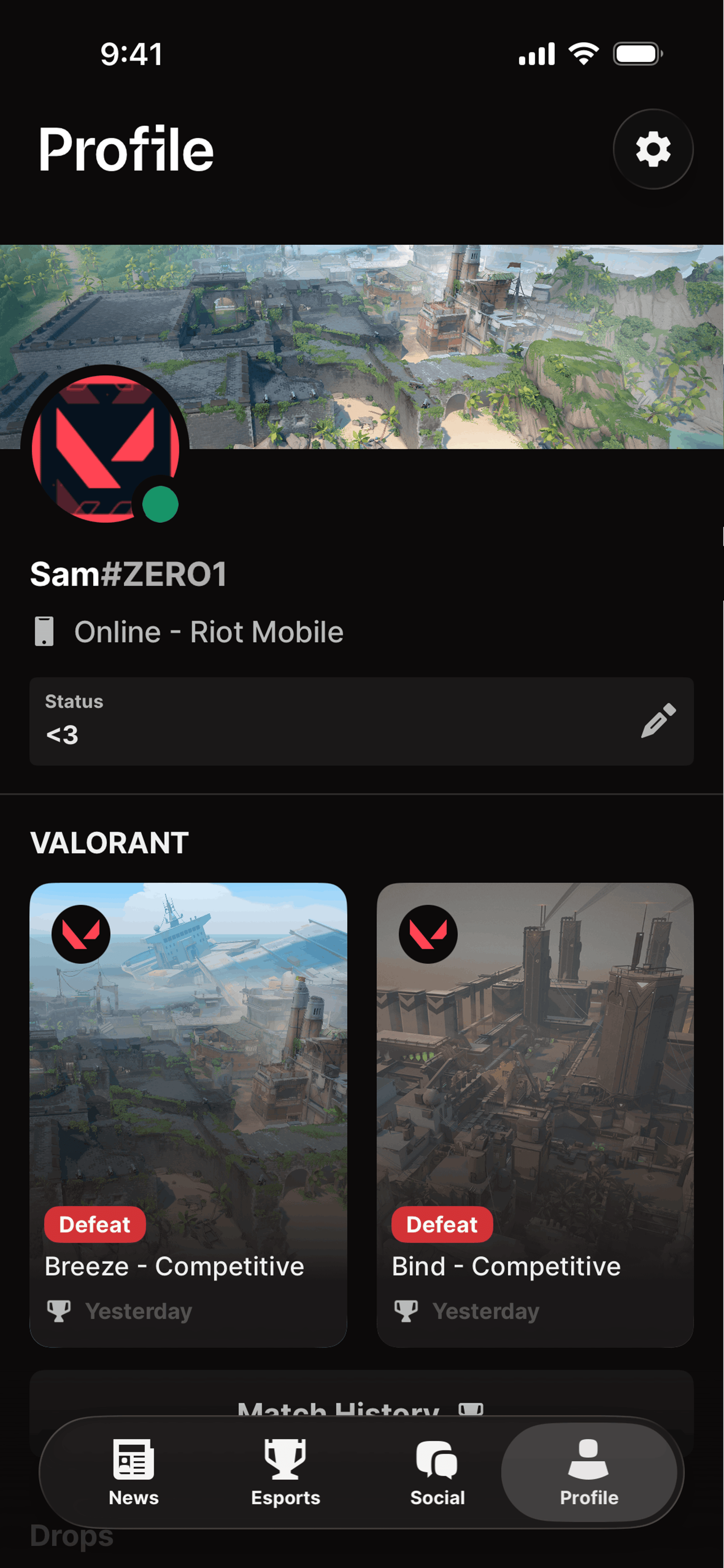 Riot Mobile iOS UI screenshot 8