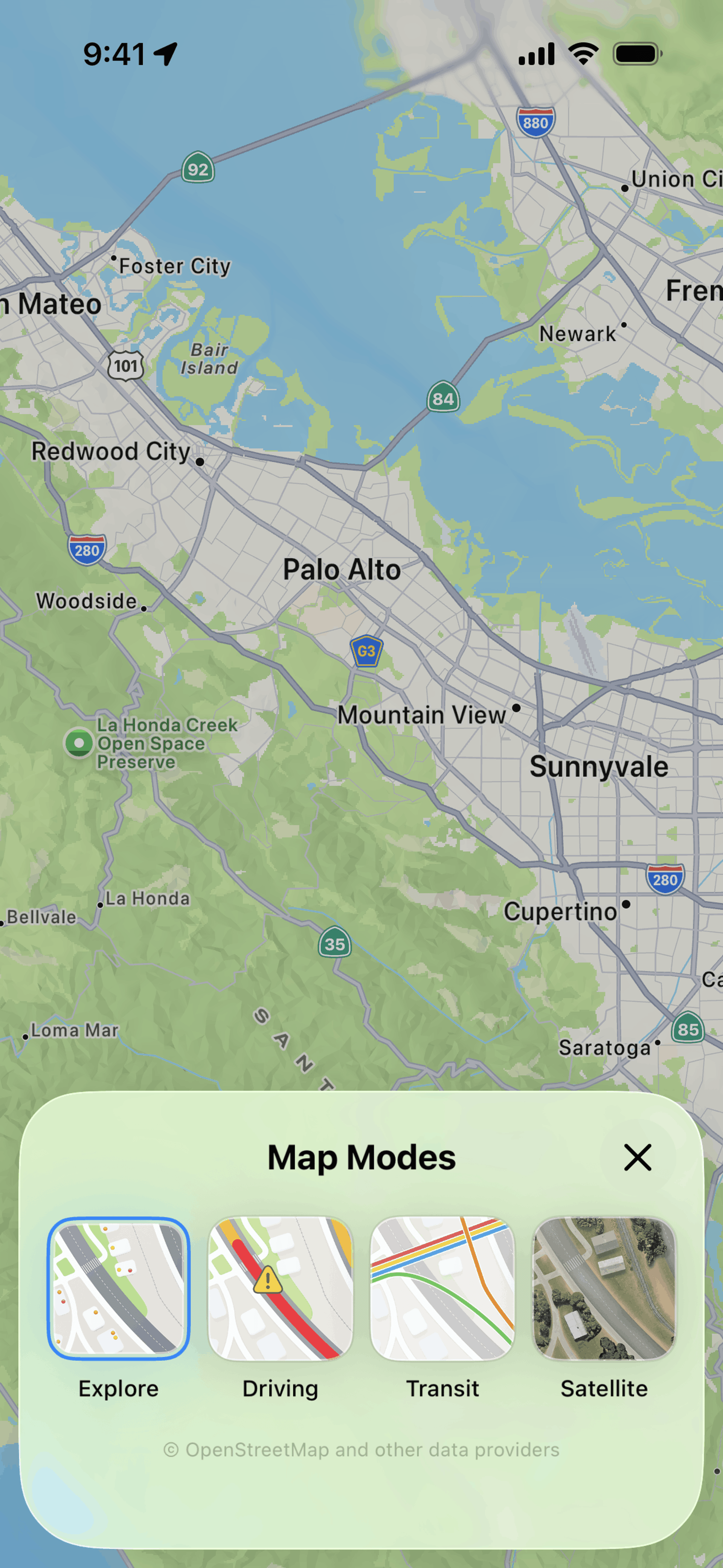 Apple Maps iOS UI screenshot 4