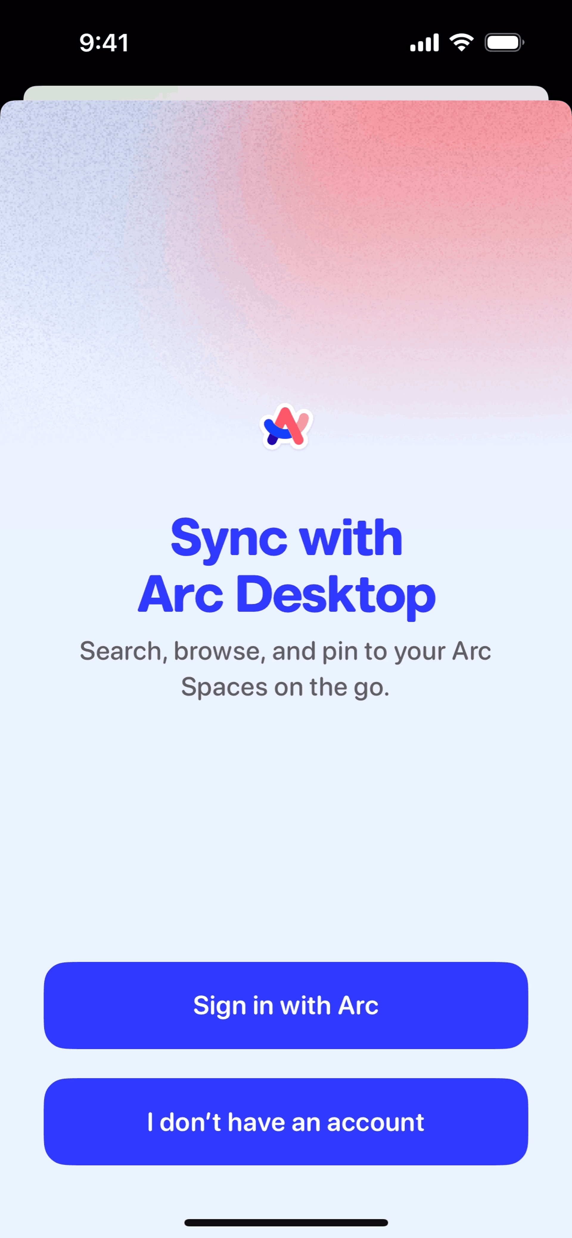 Arc Search iOS UI screenshot 23