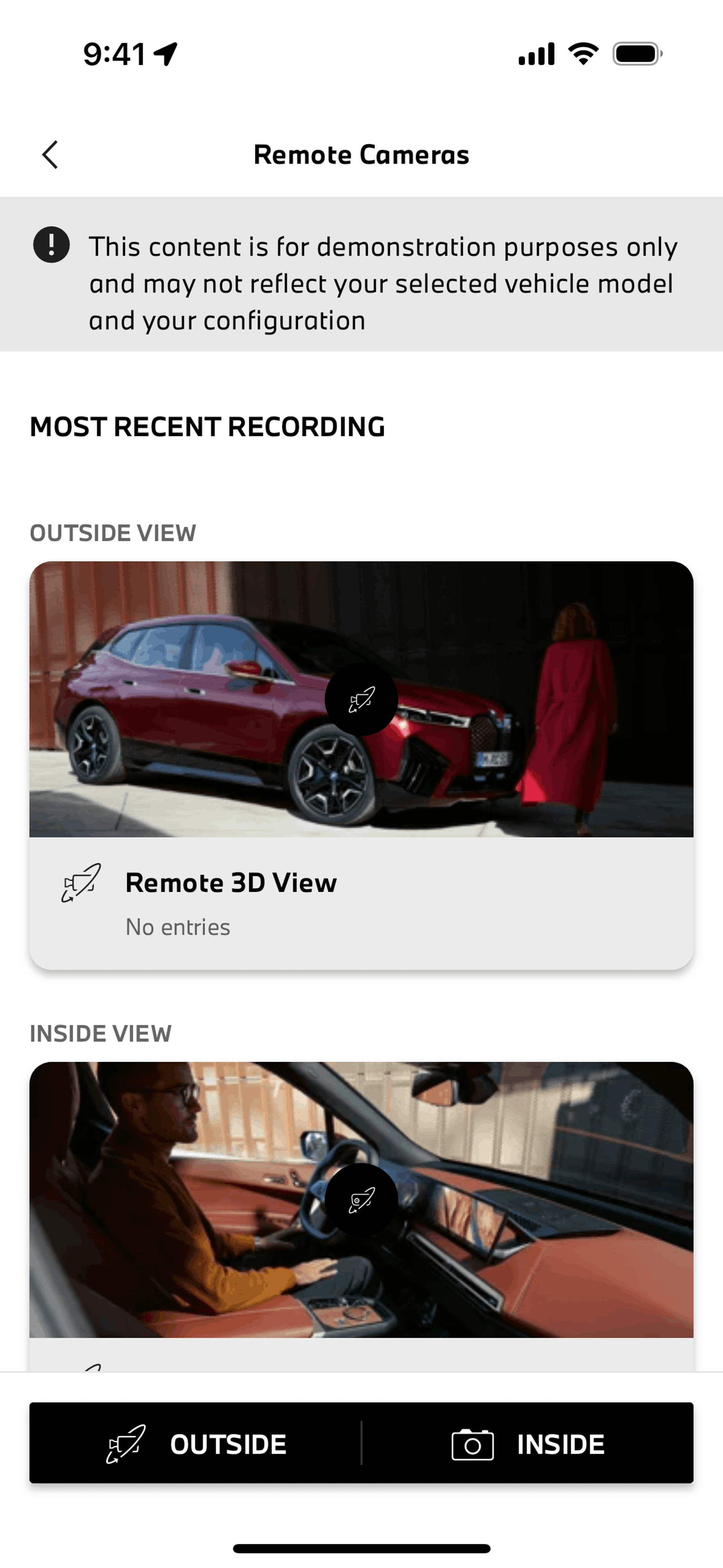 My BMW iOS UI screenshot 5