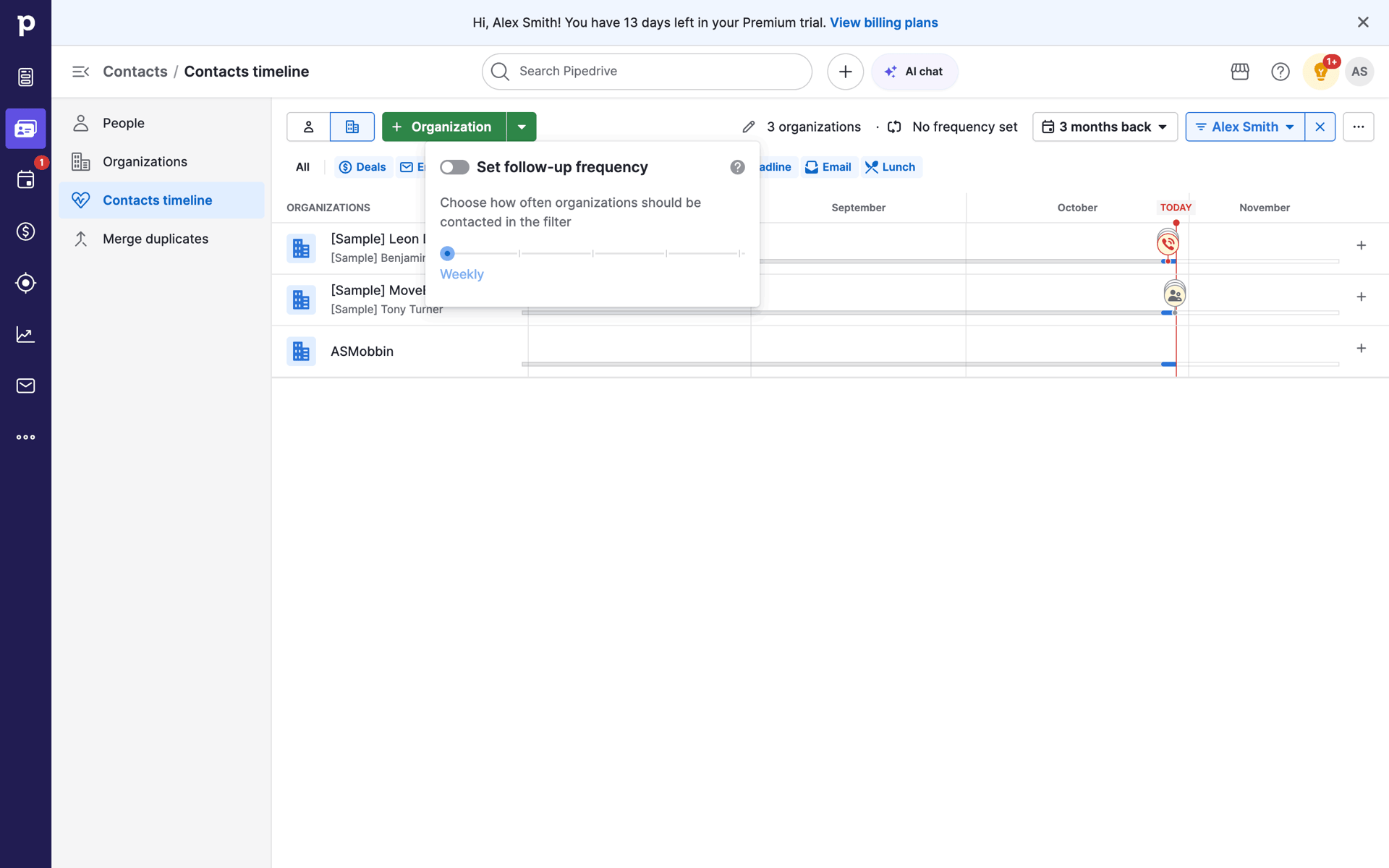 Pipedrive Web UI screenshot 16