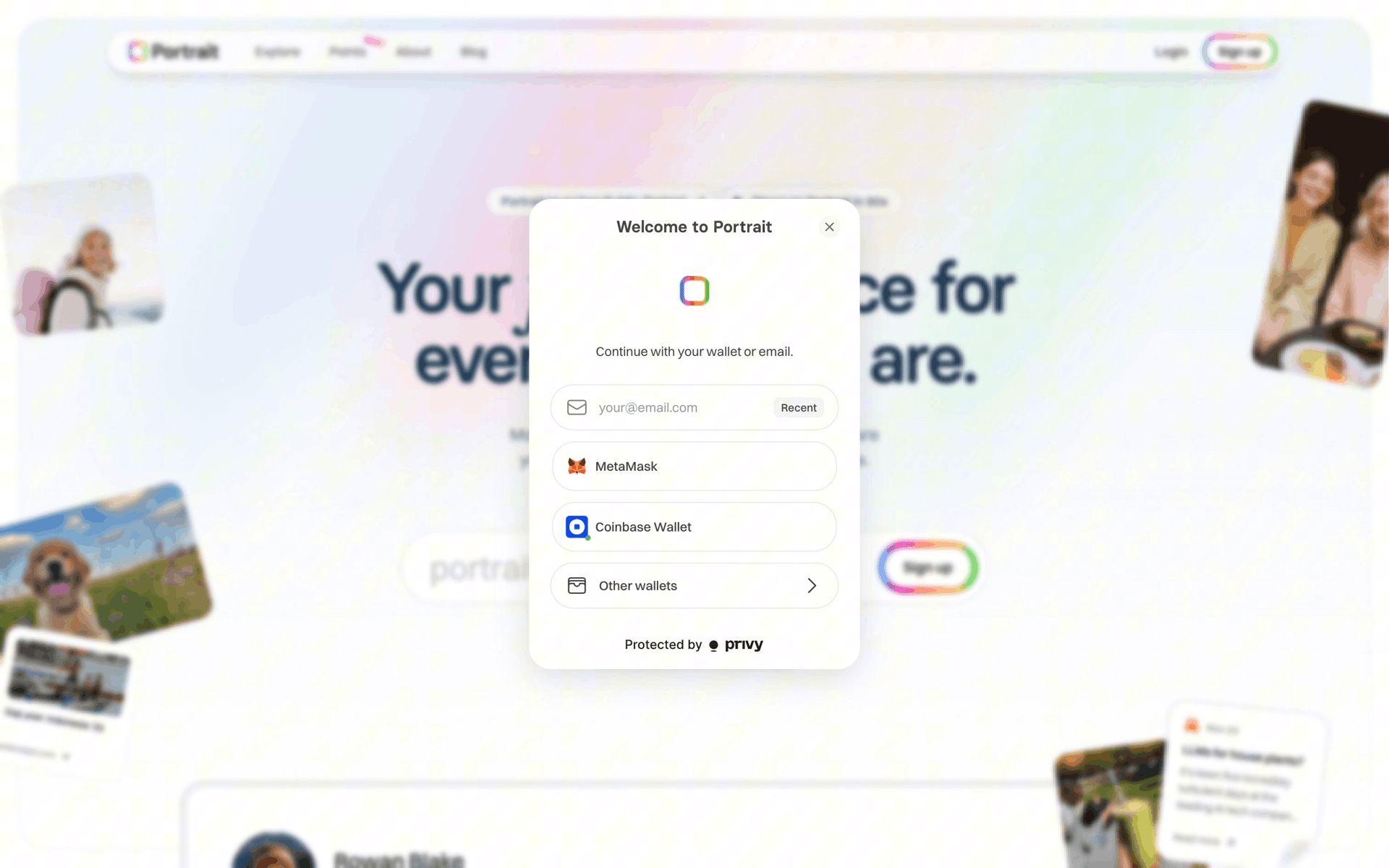 Portrait Web UI screenshot 6