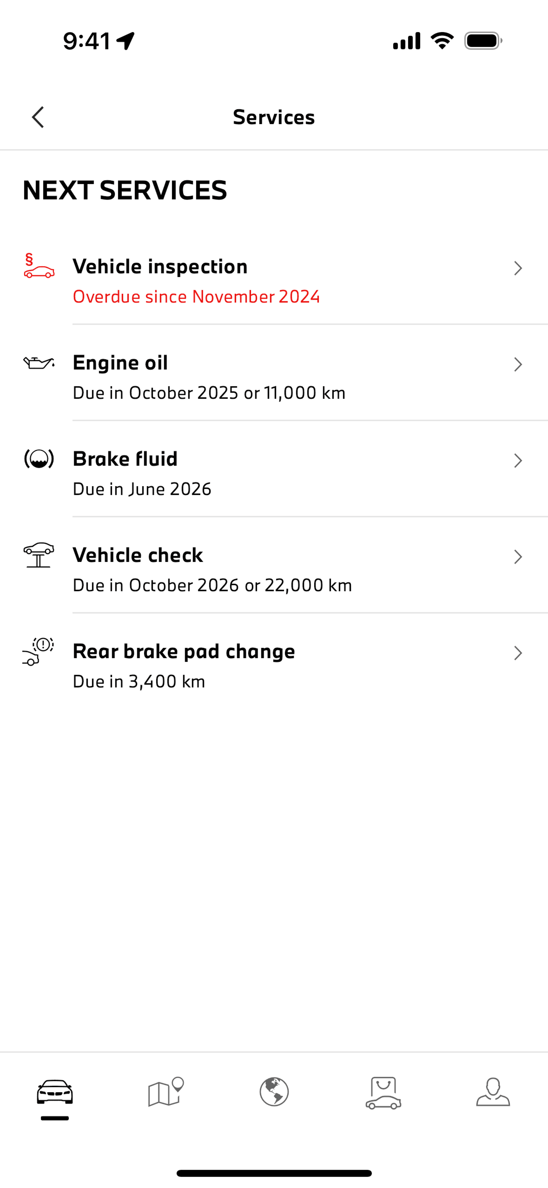 My BMW iOS UI screenshot 23