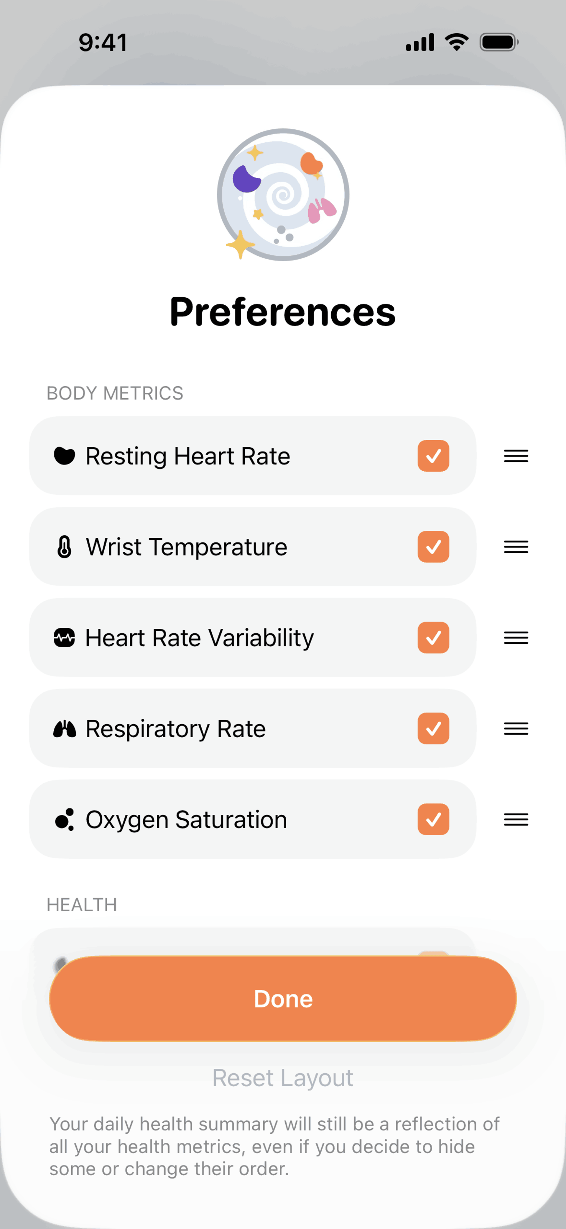 Gentler Streak iOS UI screenshot 5