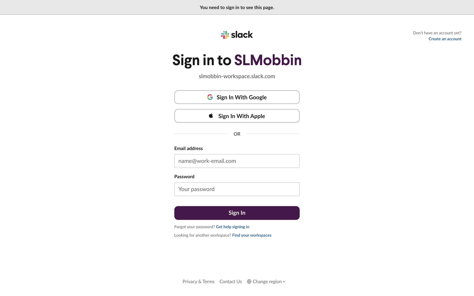 Slack Web UI screenshot 19
