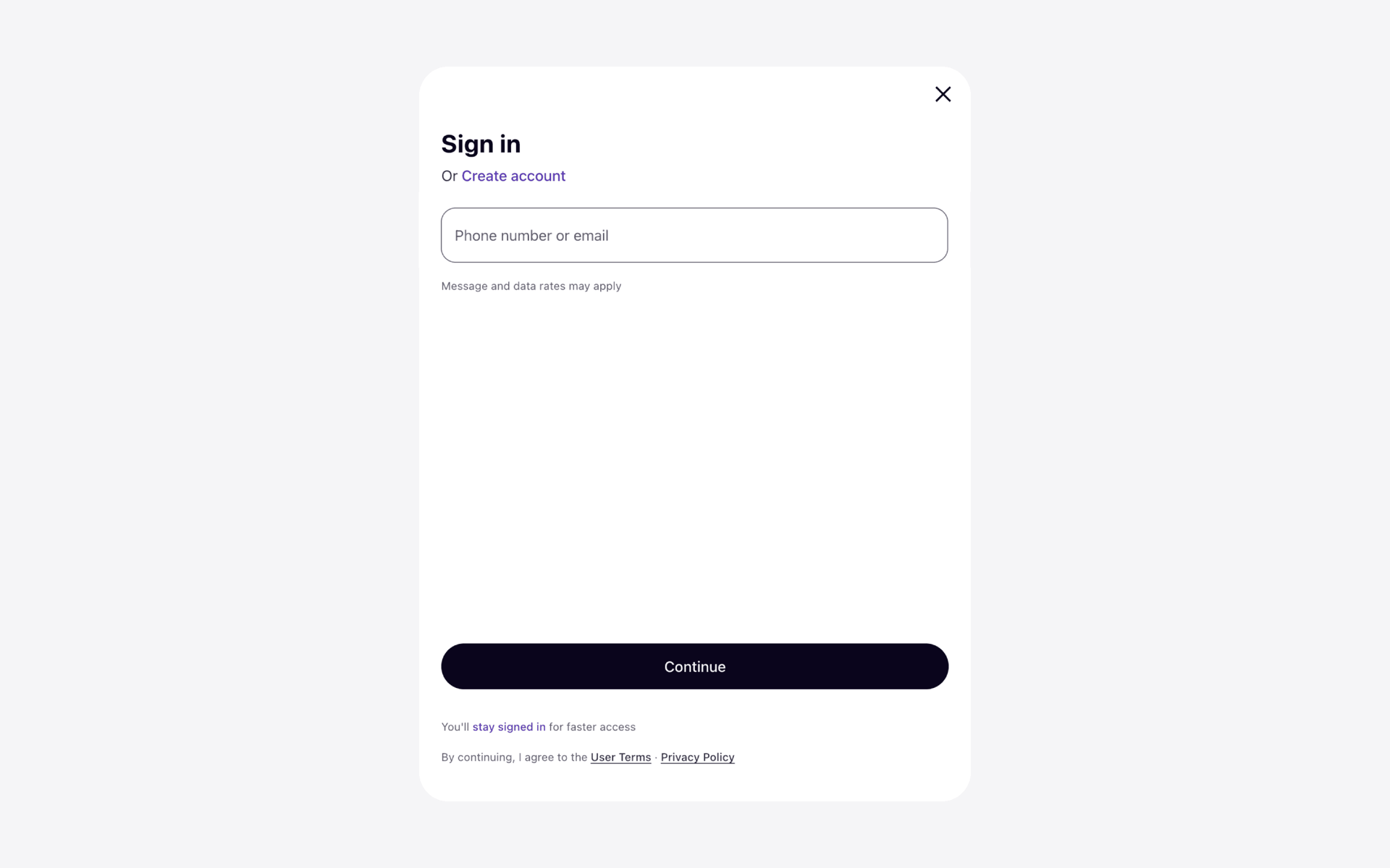Klarna Web UI screenshot 5