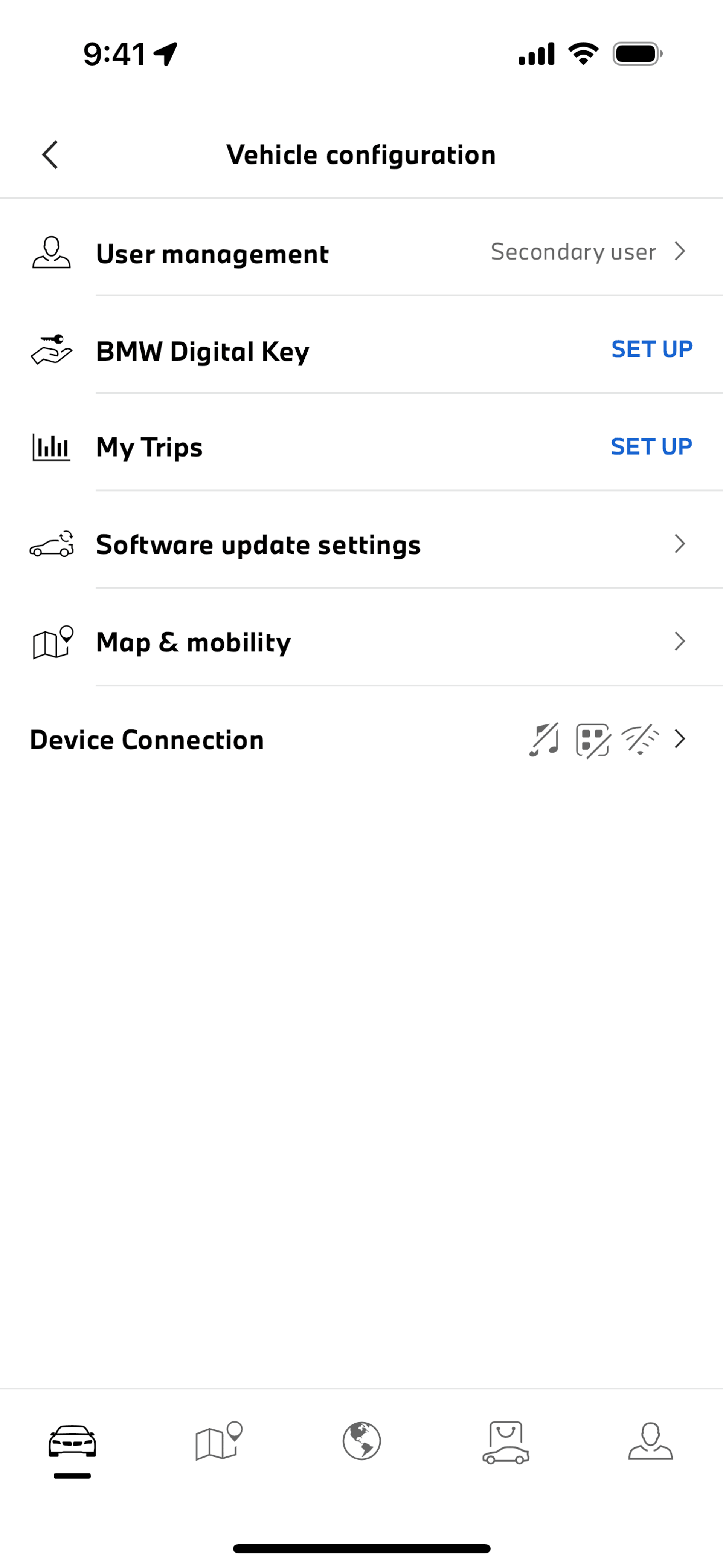 My BMW iOS UI screenshot 18