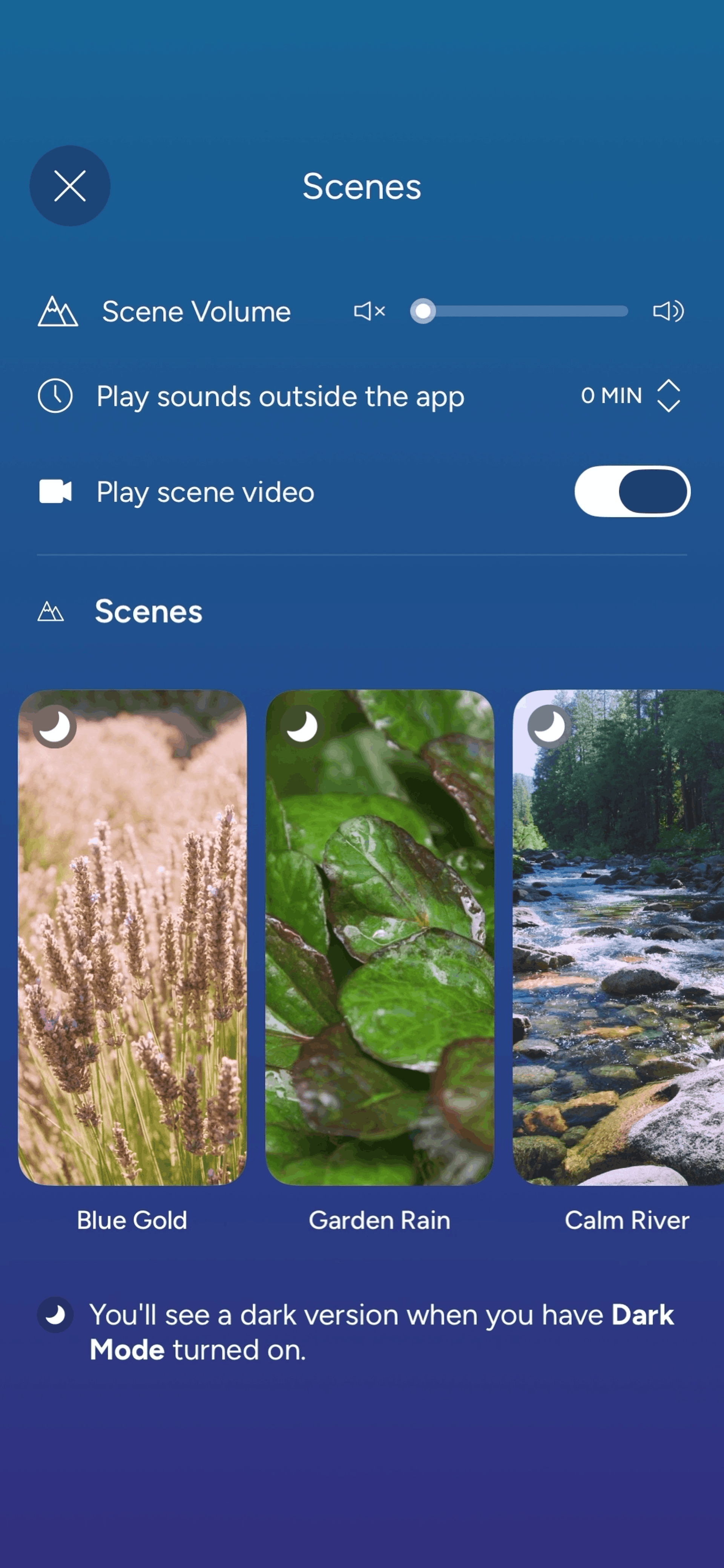 Calm iOS UI screenshot 7