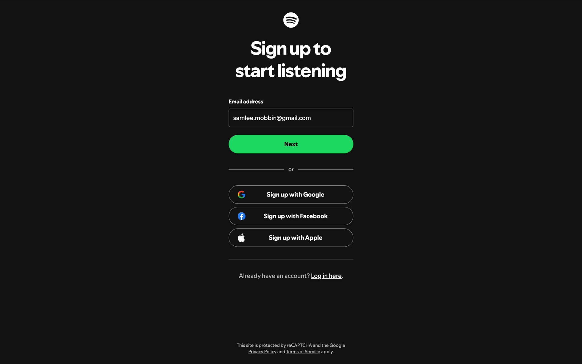 Spotify Web UI screenshot 5