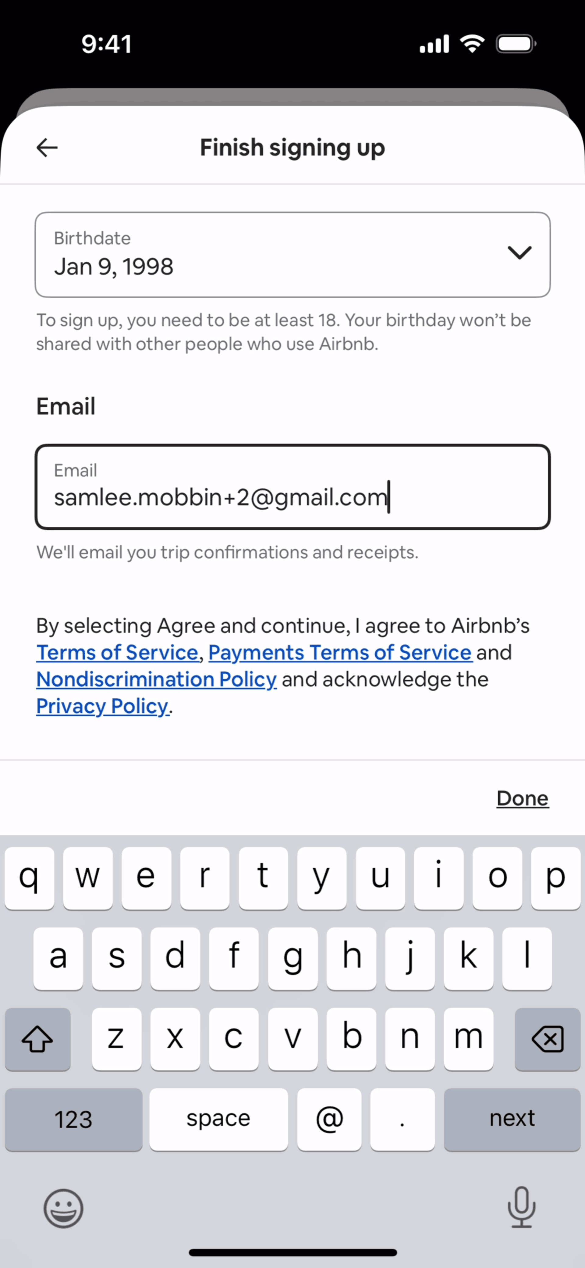 Airbnb iOS UI screenshot 10