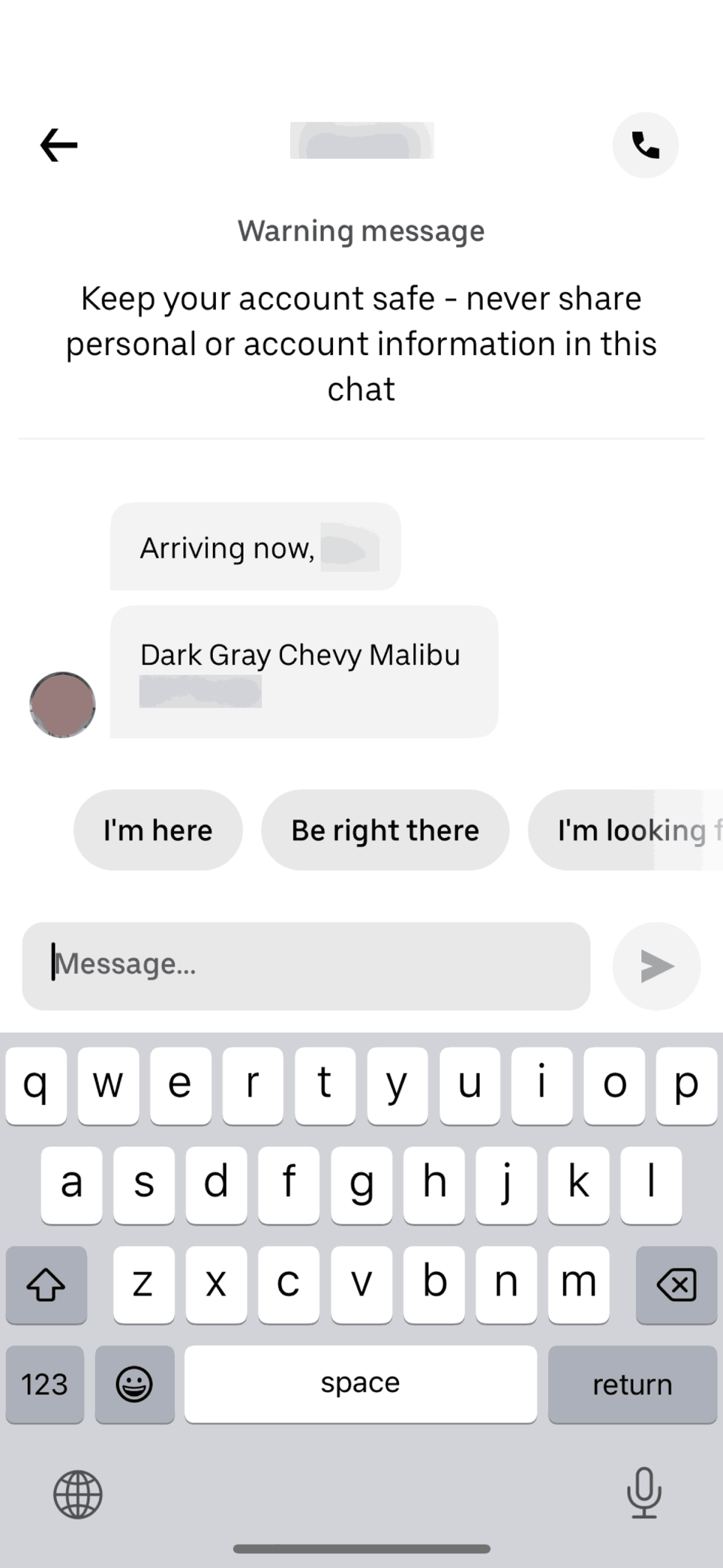 Uber iOS UI screenshot 12