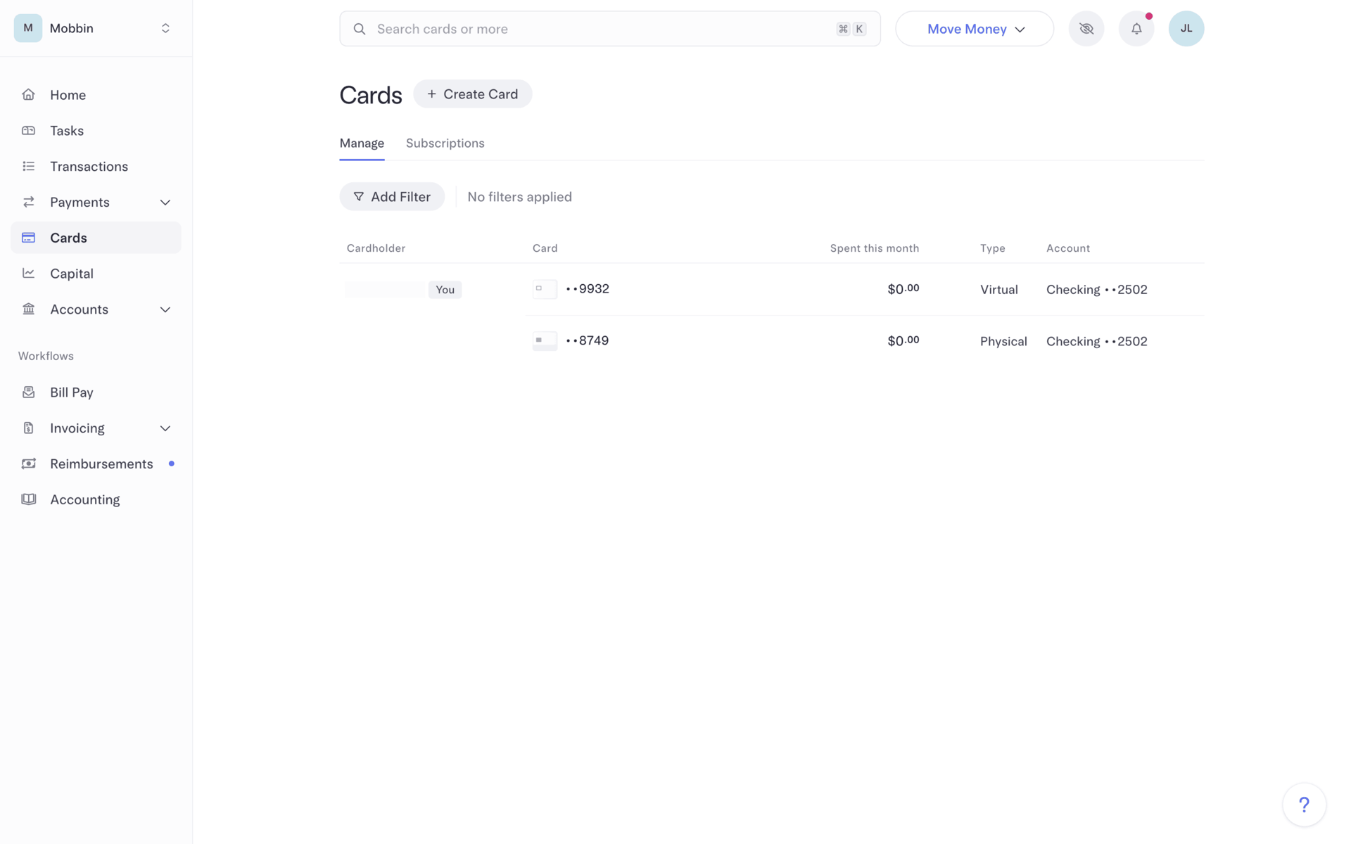 Mercury Web UI screenshot 14