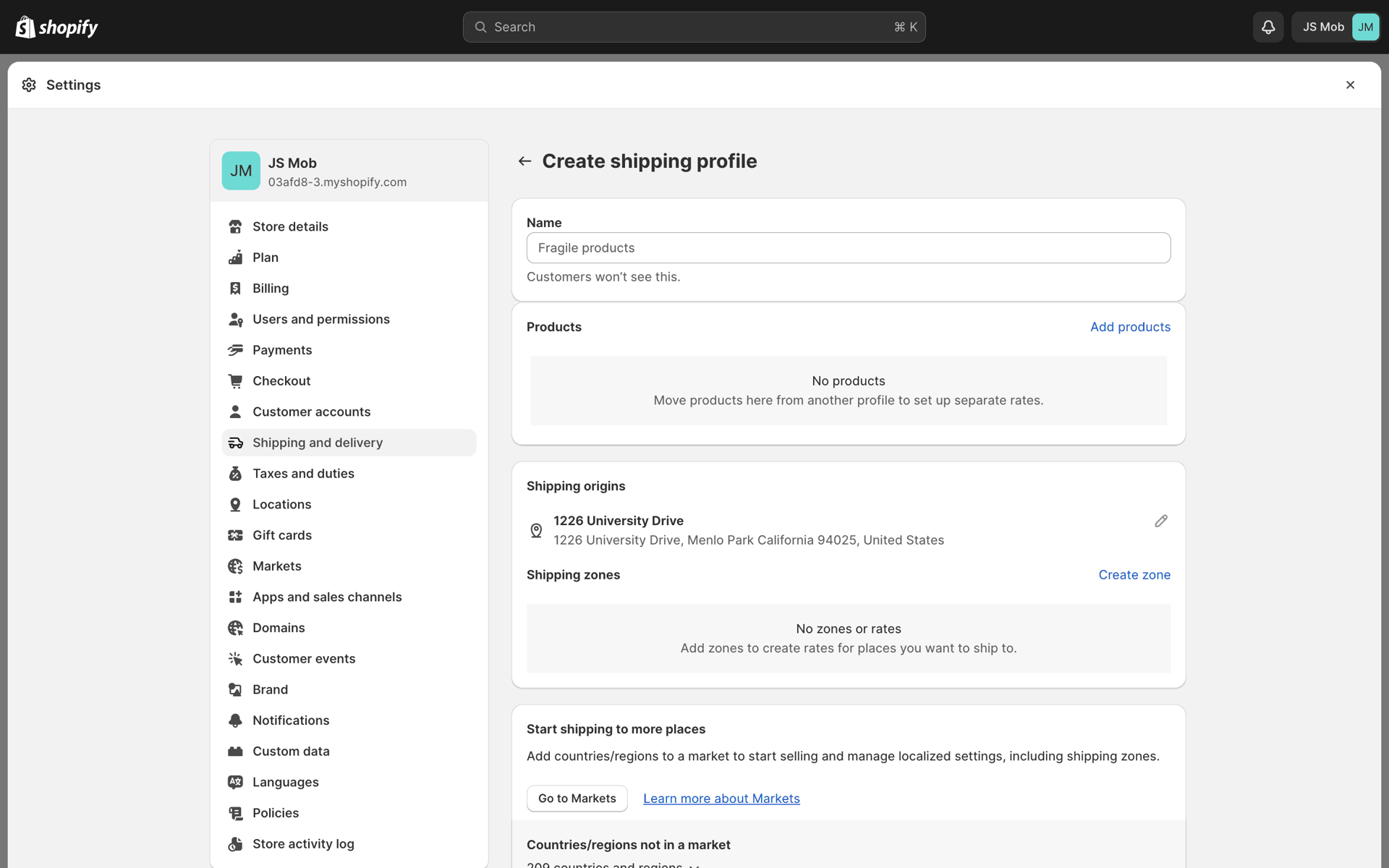 Shopify Web UI screenshot 21