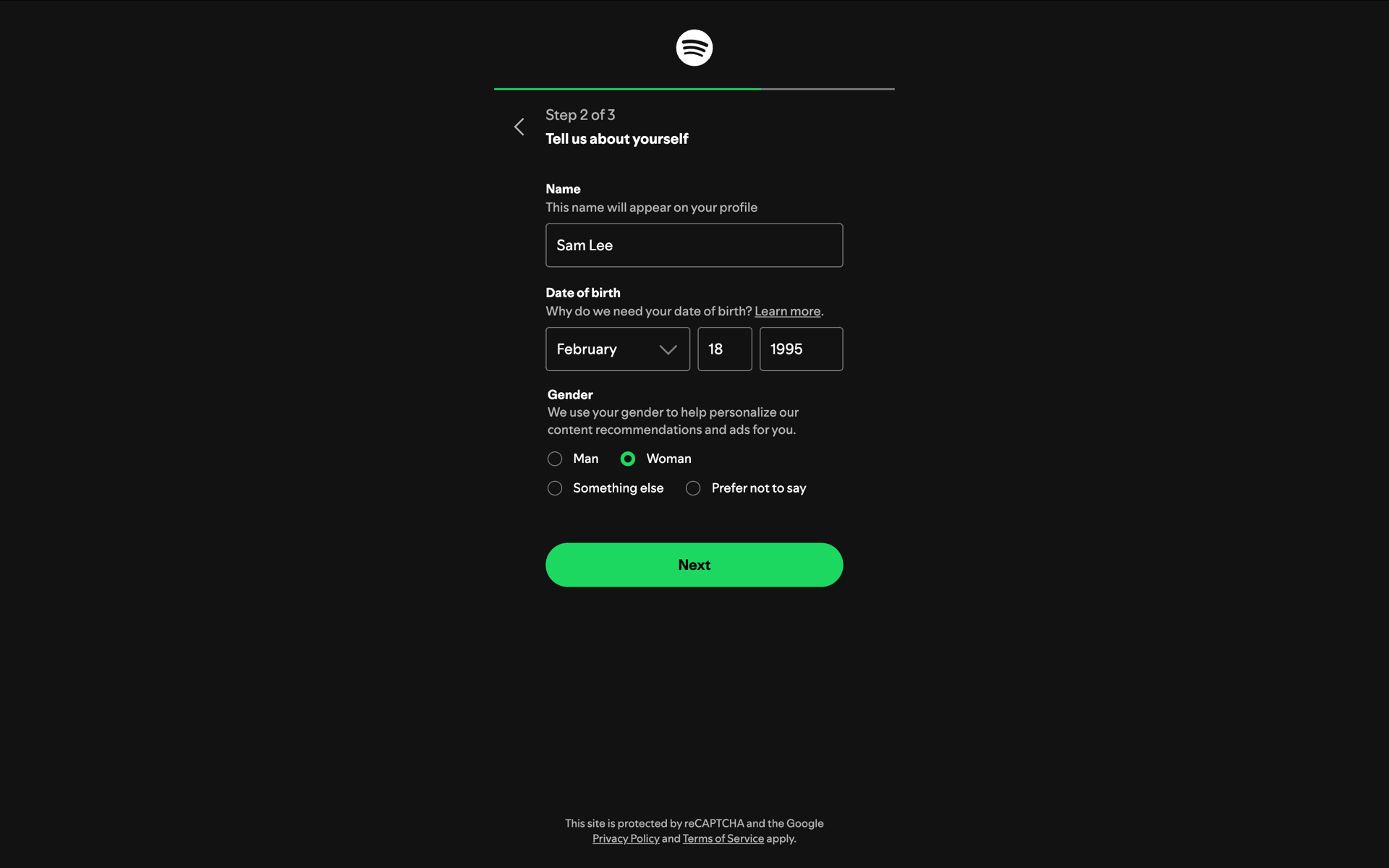 Spotify Web UI screenshot 11